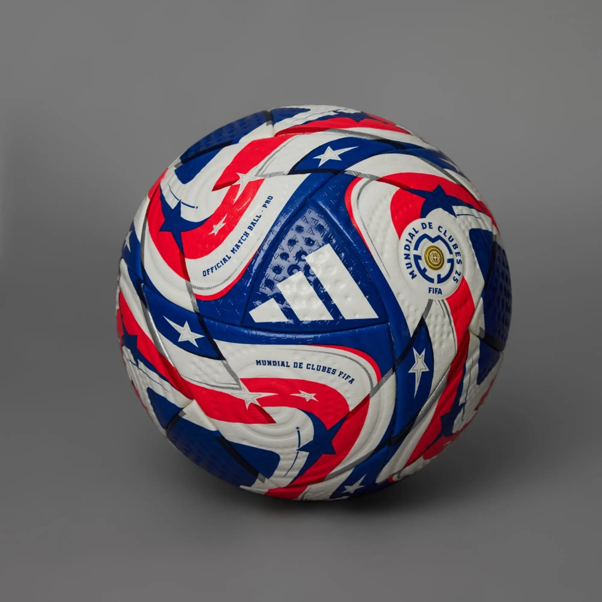 Adidas Football Pro Club World Cup 2025 Match Ball - ['White', 'Red', 'Blue']