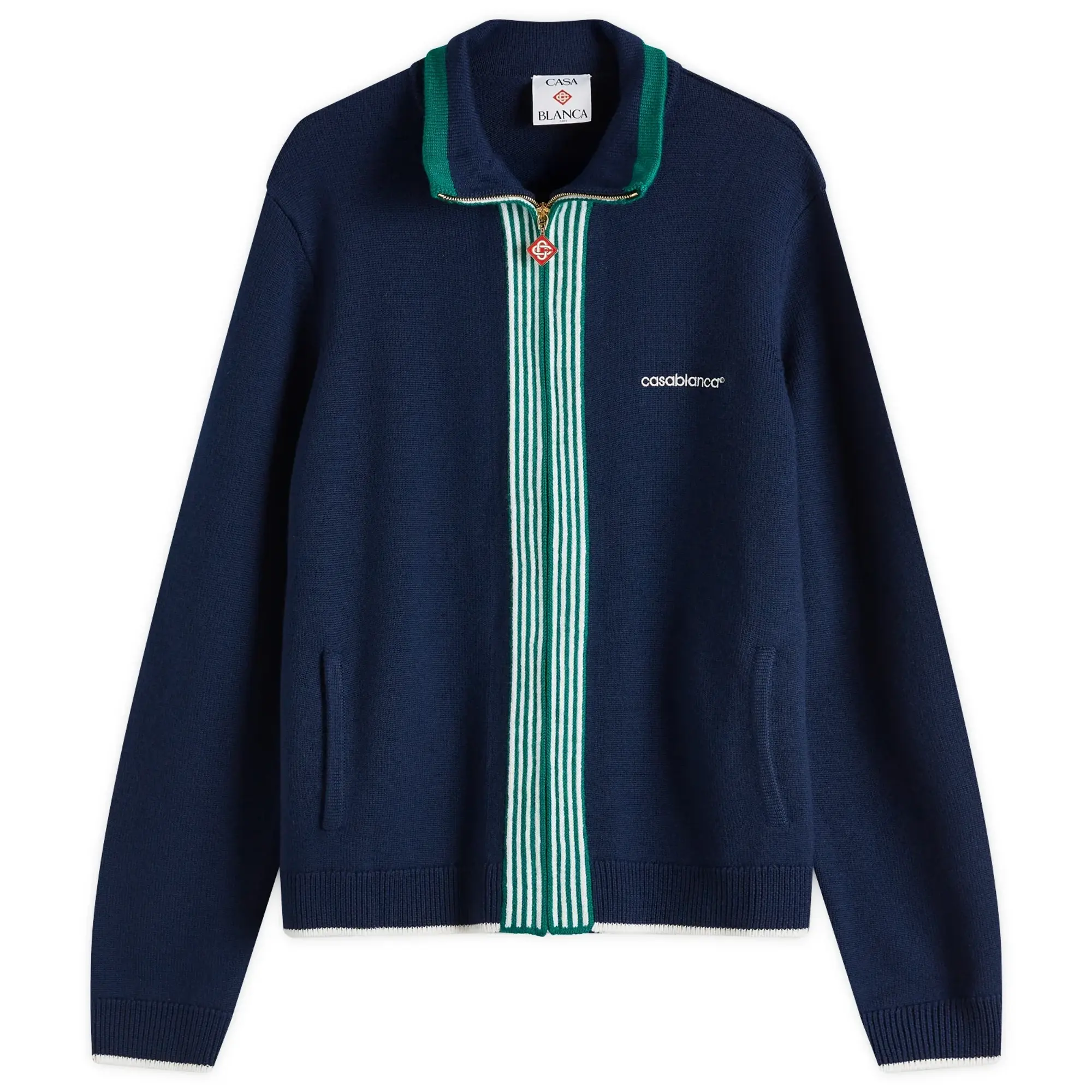 Casablanca Men's Tennis Track Jacket Navy
