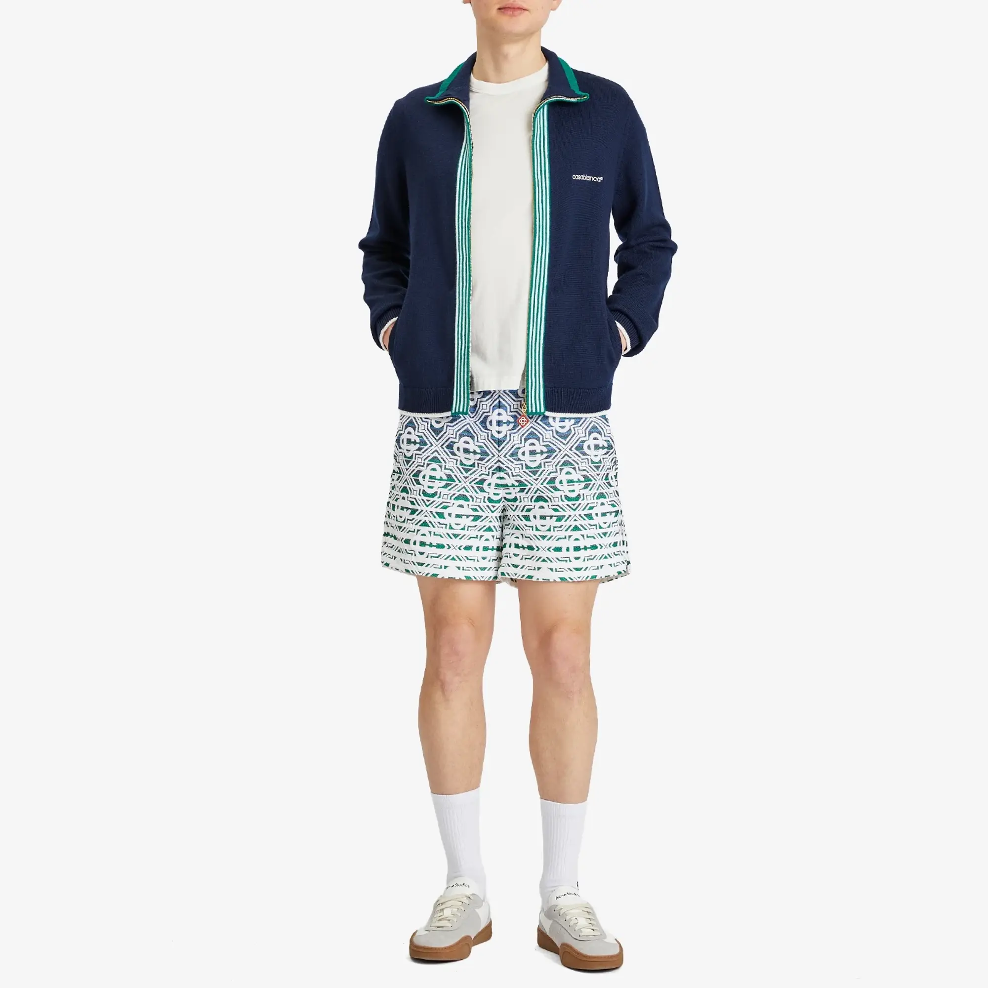 Casablanca Men's Tennis Track Jacket Navy
