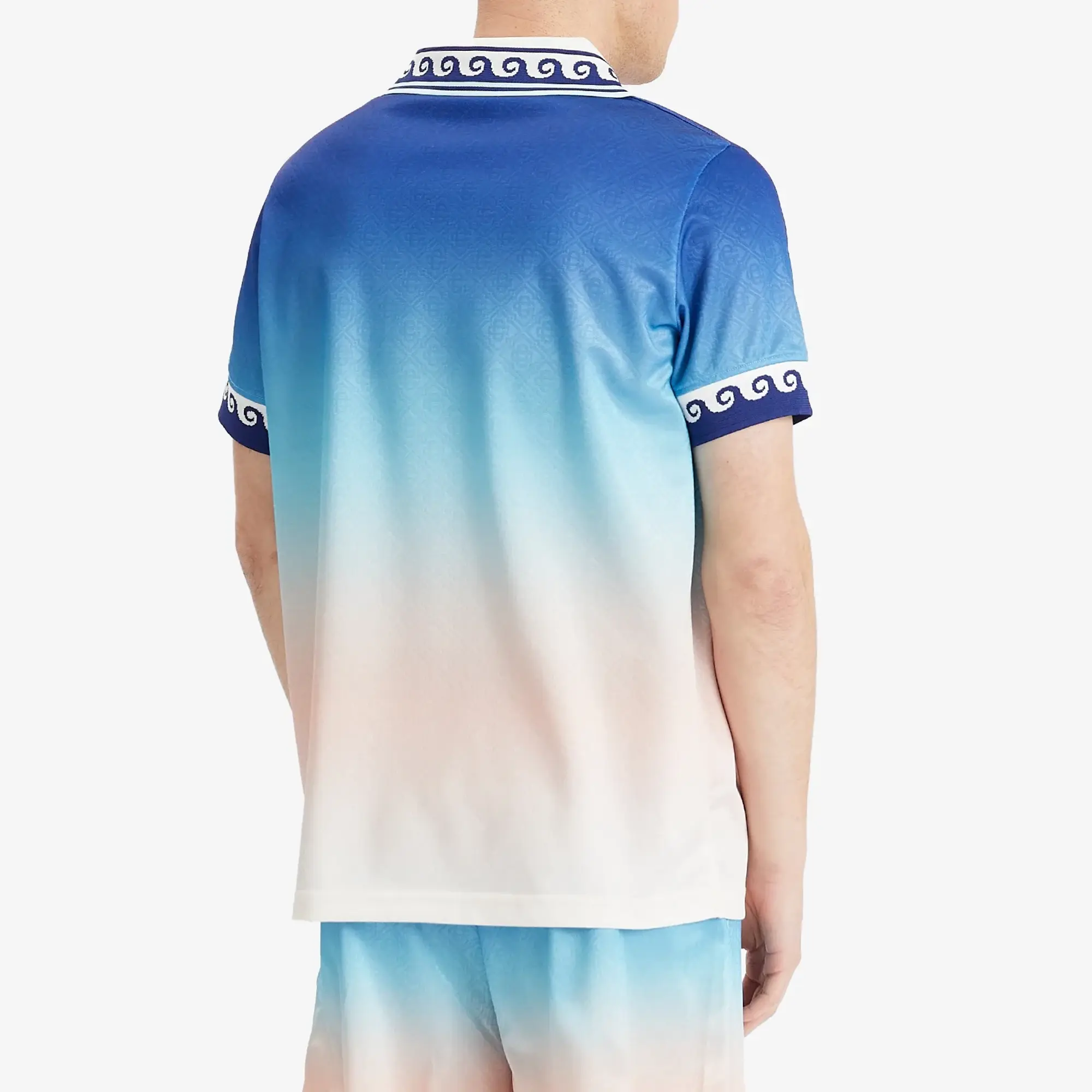 Casablanca Men's Football Shirt Blue Gradient