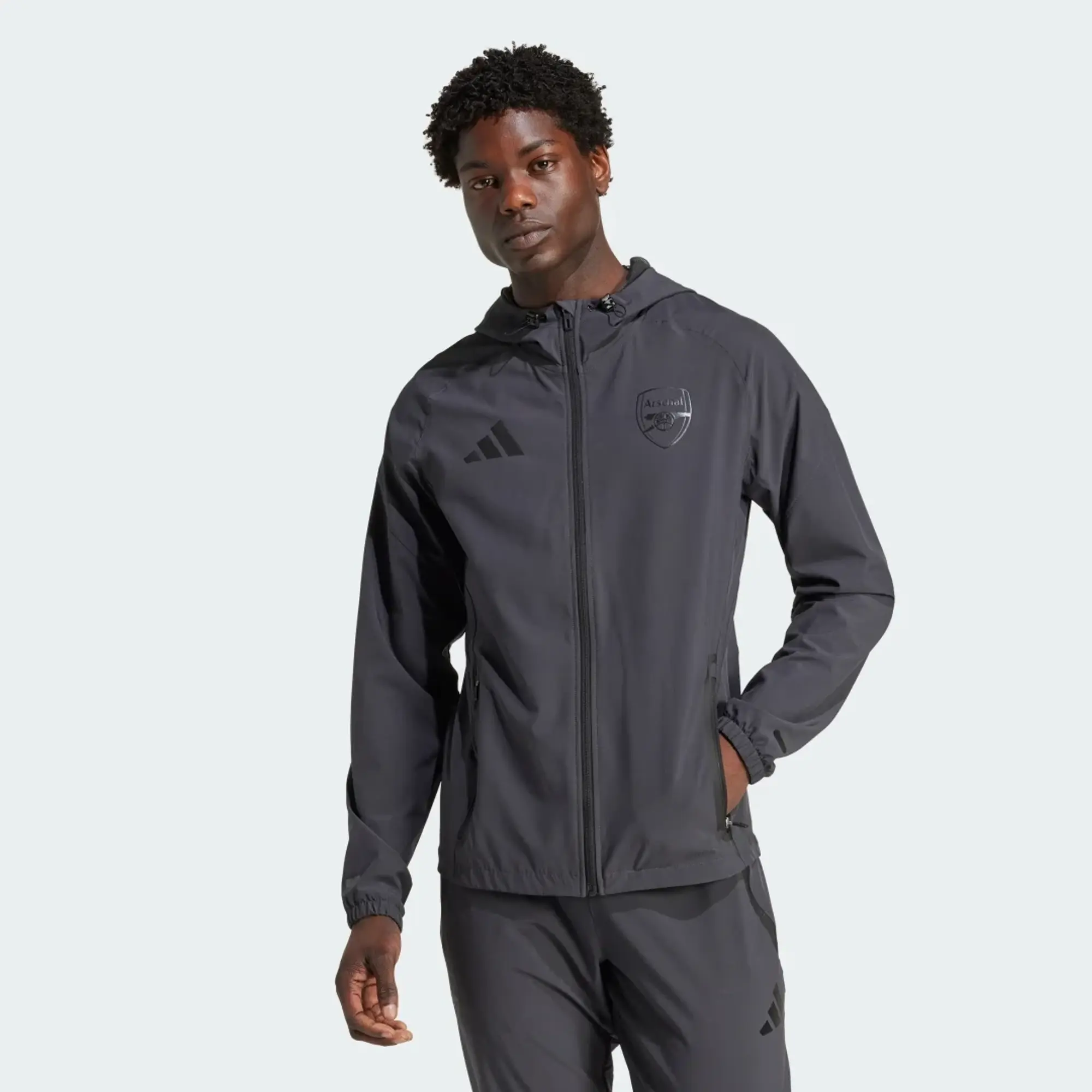 adidas Arsenal FC Tiro 25 Vis Tech Jacket - Grey - Mens