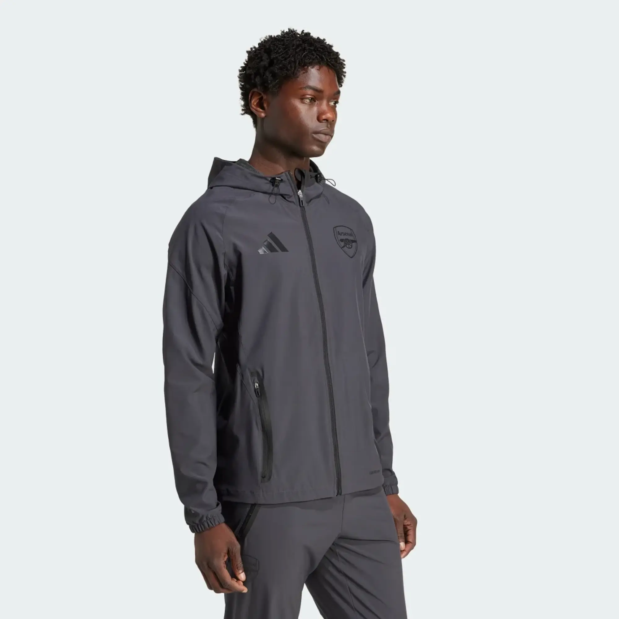 adidas Arsenal FC Tiro 25 Vis Tech Jacket - Grey - Mens