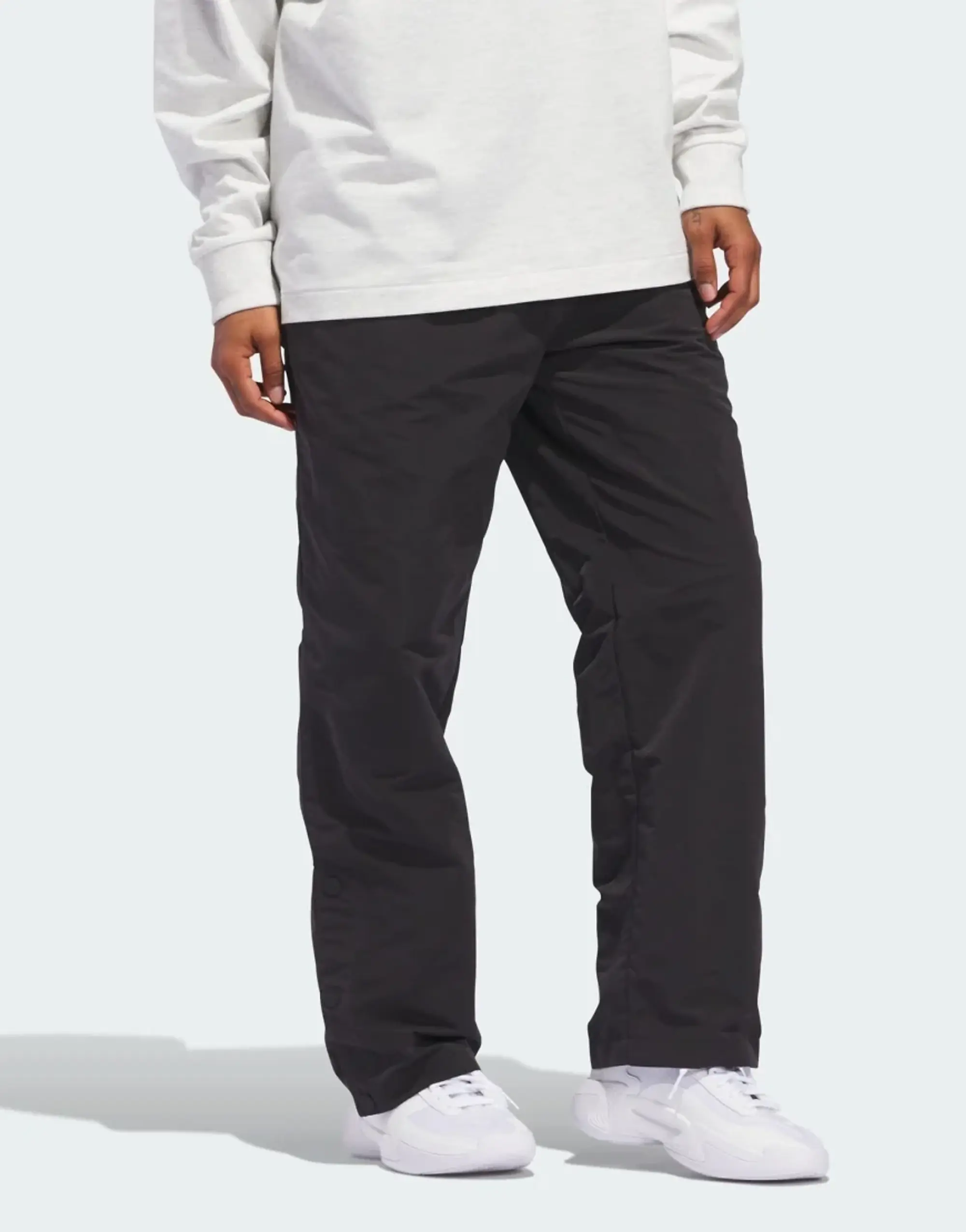 Adidas Performance Adidas Basketball Woven Snap Pants In Black