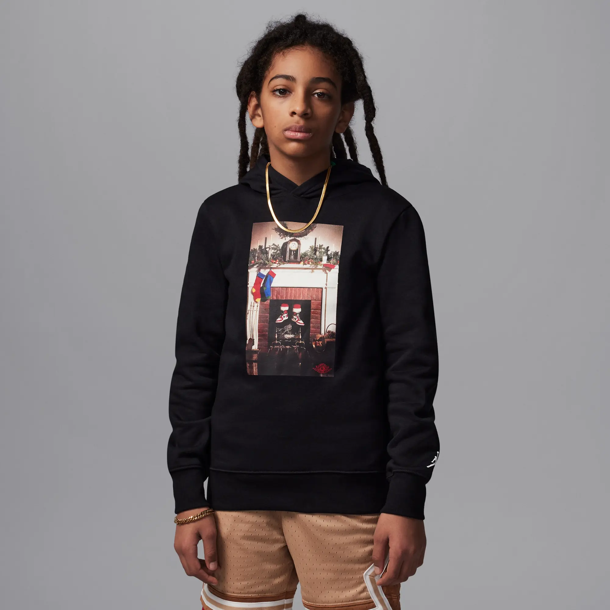 Nike Jordan Older Kids' (Boys') Pullover Hoodie - Black