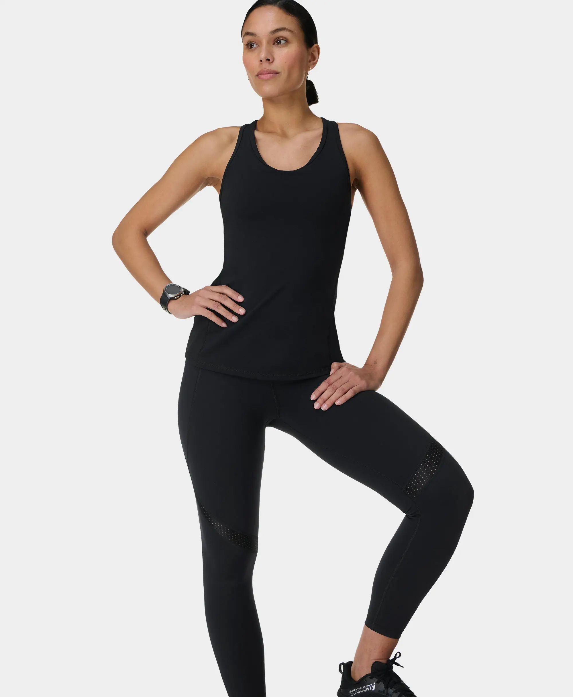 Power 7/8 Gym Leggings with Perforated Mesh