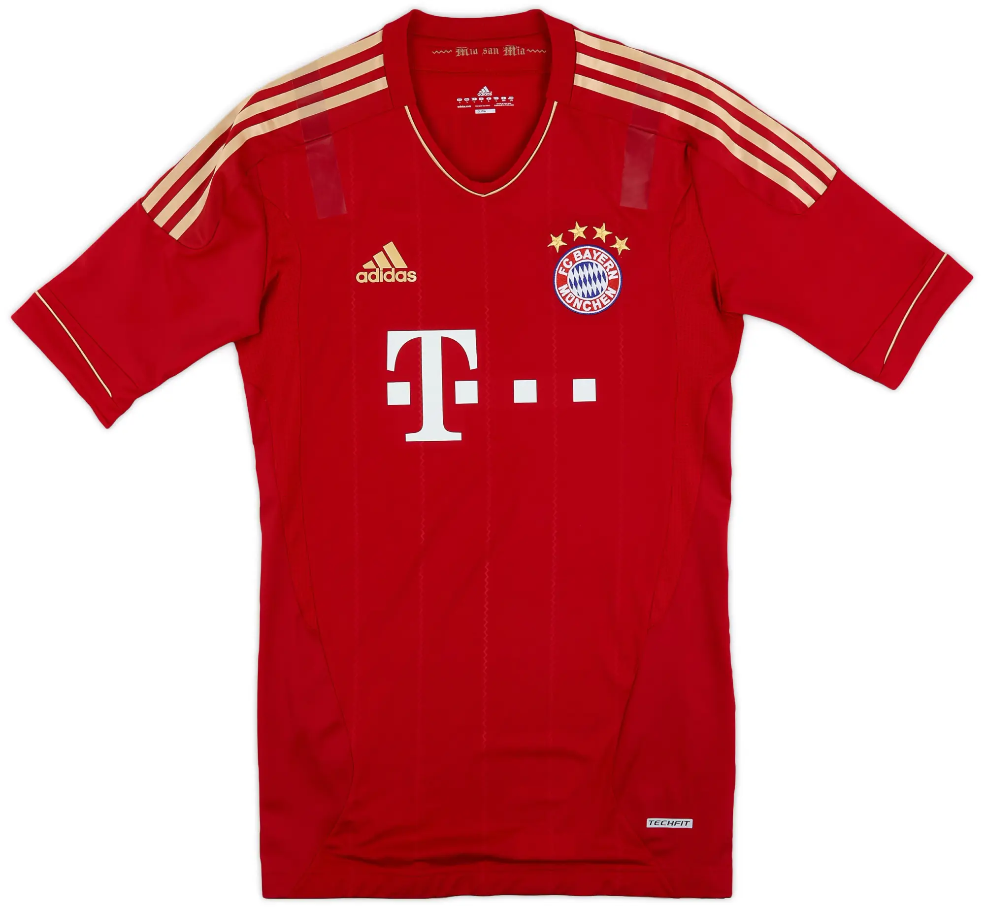 adidas 2011-13 Bayern Munich Player Issue TechFit Home Shirt - 4/10 - (L)