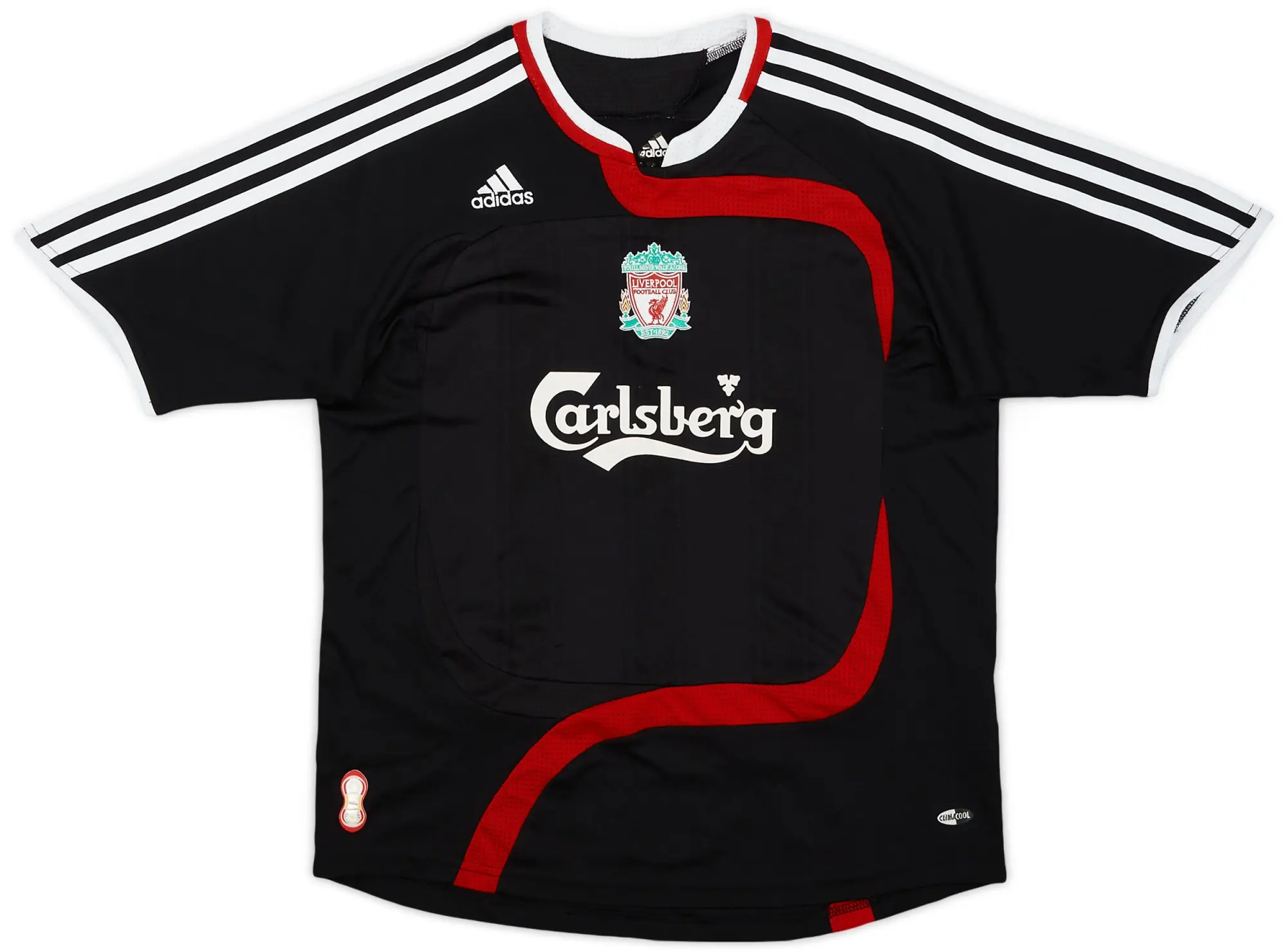 adidas 2007-08 Liverpool Third Shirt - 9/10 - (XL.Boys)
