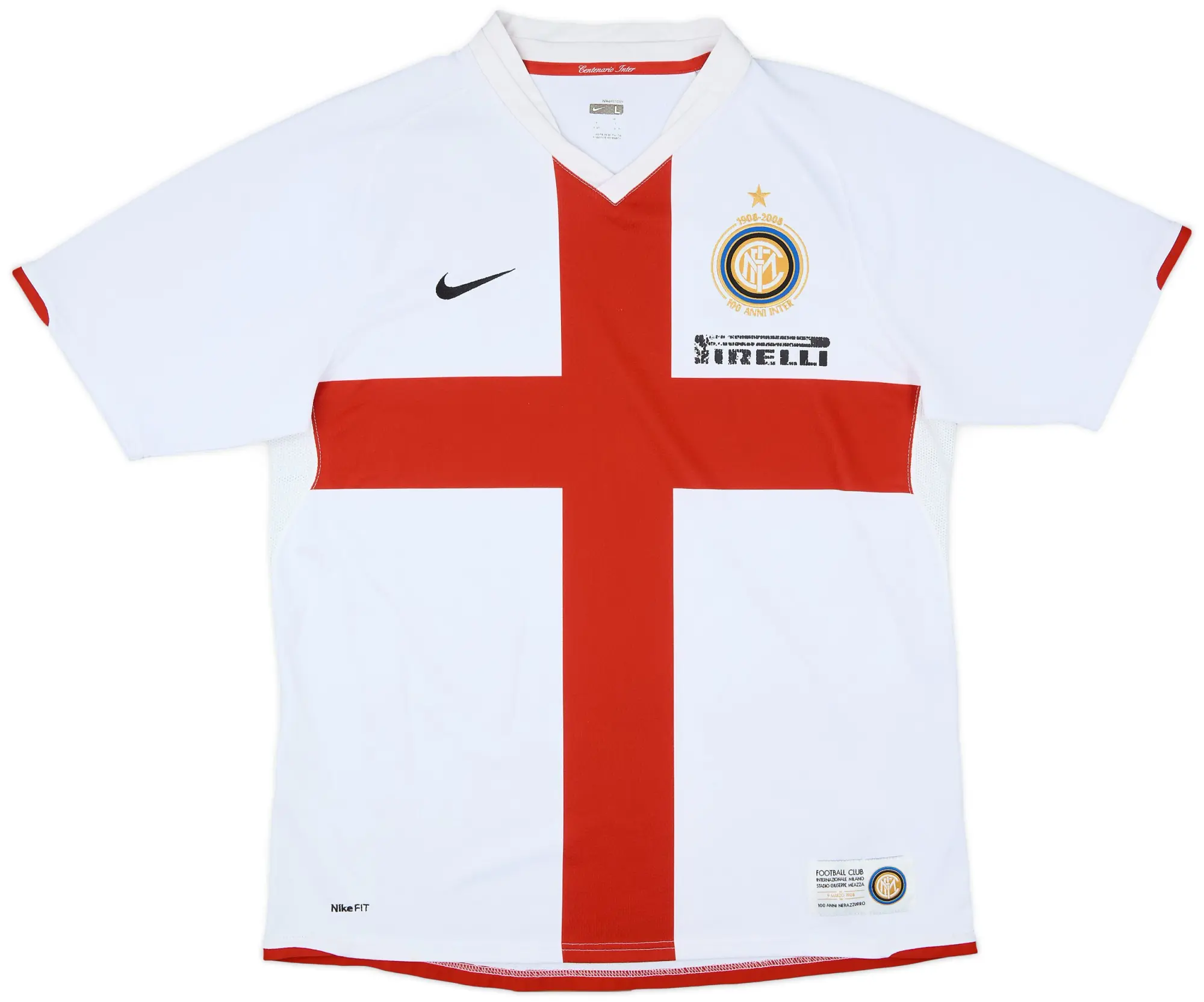 Nike 2007-08 Inter Milan Centenary Away Shirt - 5/10 - (L)