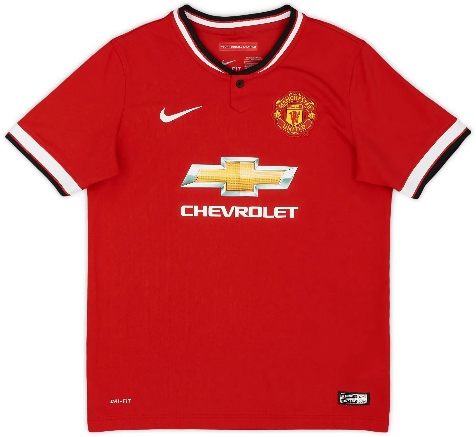 Nike 2014-15 Manchester United Home Shirt - 8/10 - (L.Boys)