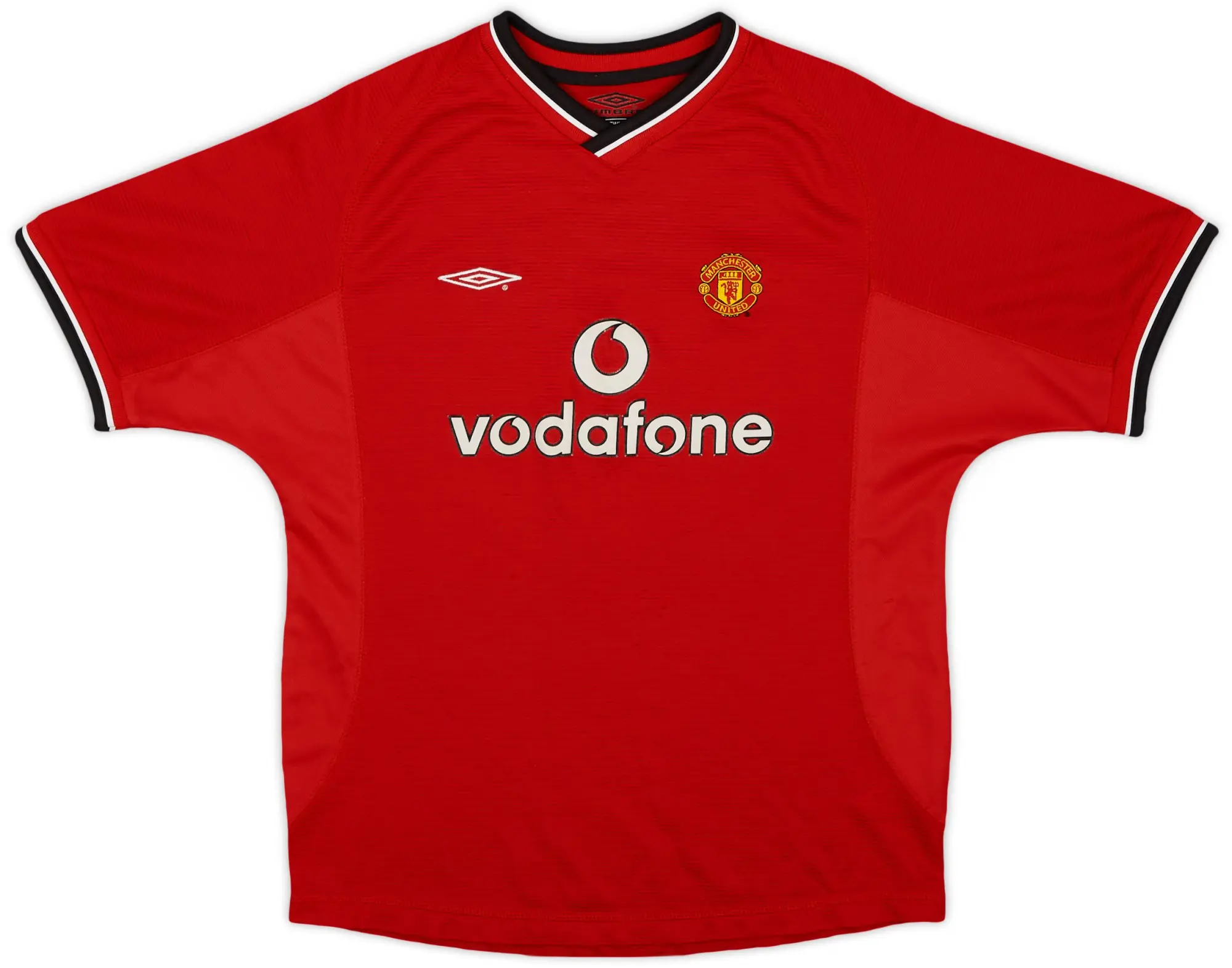 Umbro 2000-02 Manchester United Home Shirt - 8/10 - (L.Boys)
