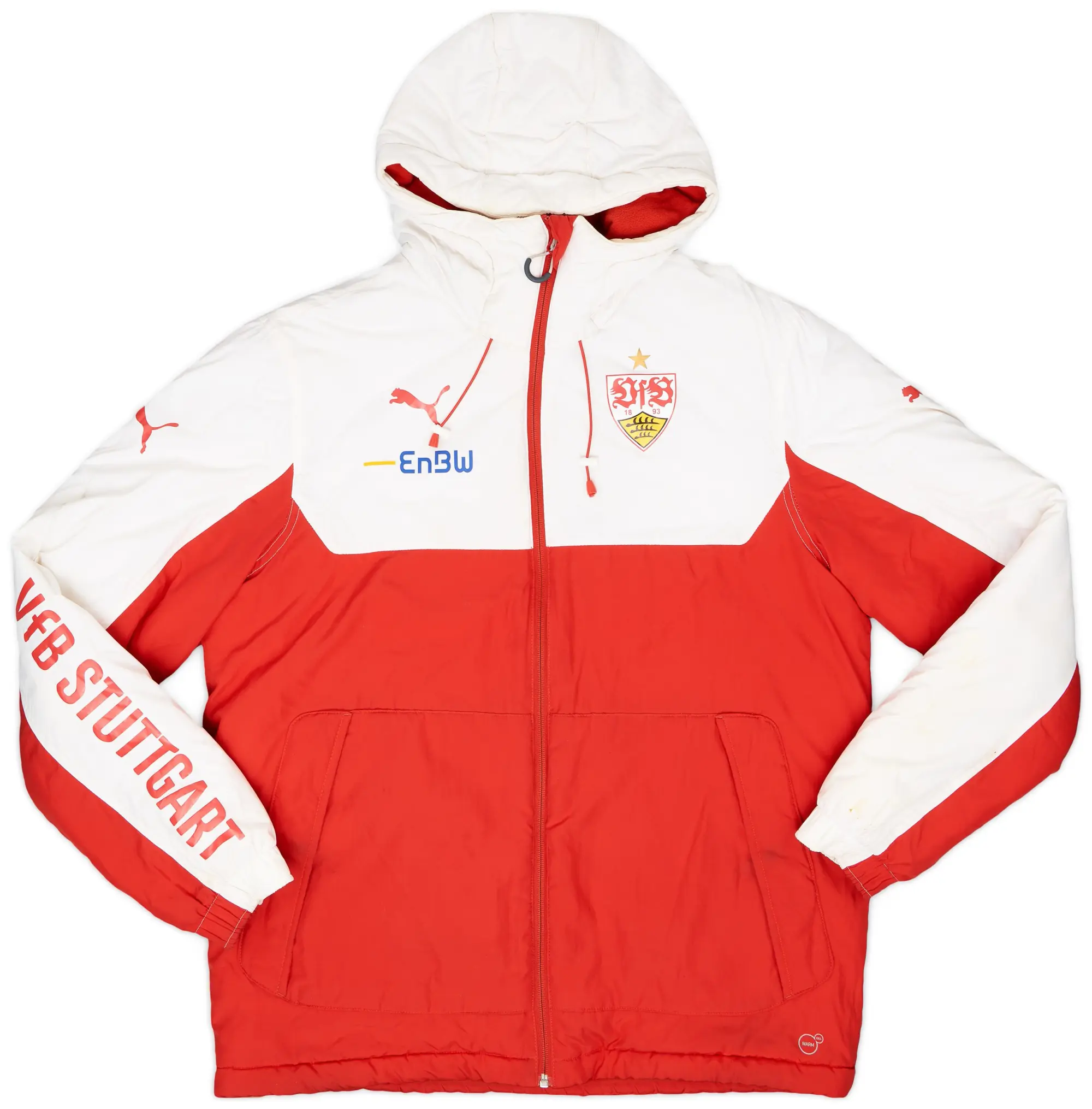 2014-15 Stuttgart Puma Padded Bench Coat - 6/10 - (L)