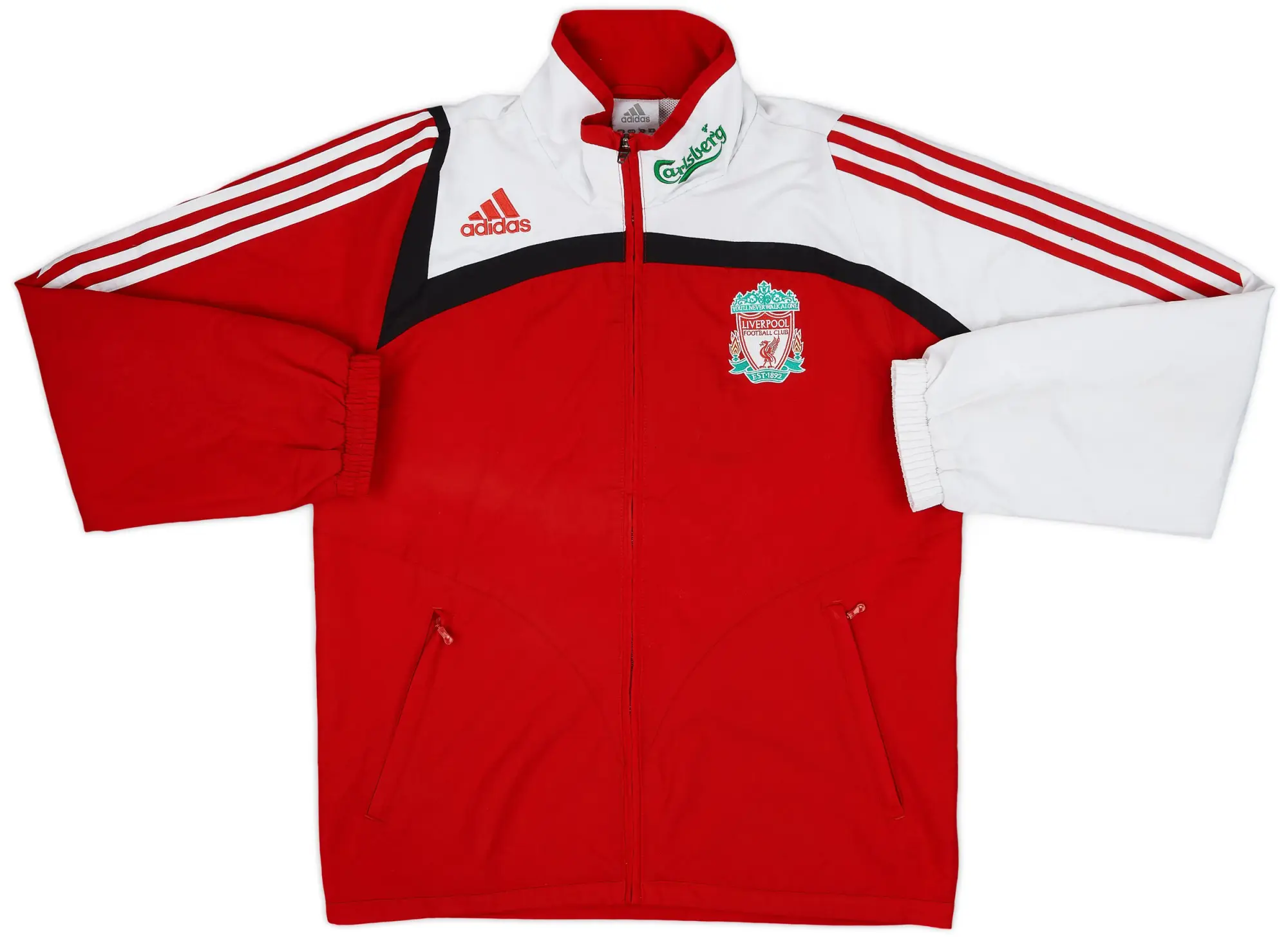 2007-08 Liverpool adidas Track Jacket - 7/10 - (S)