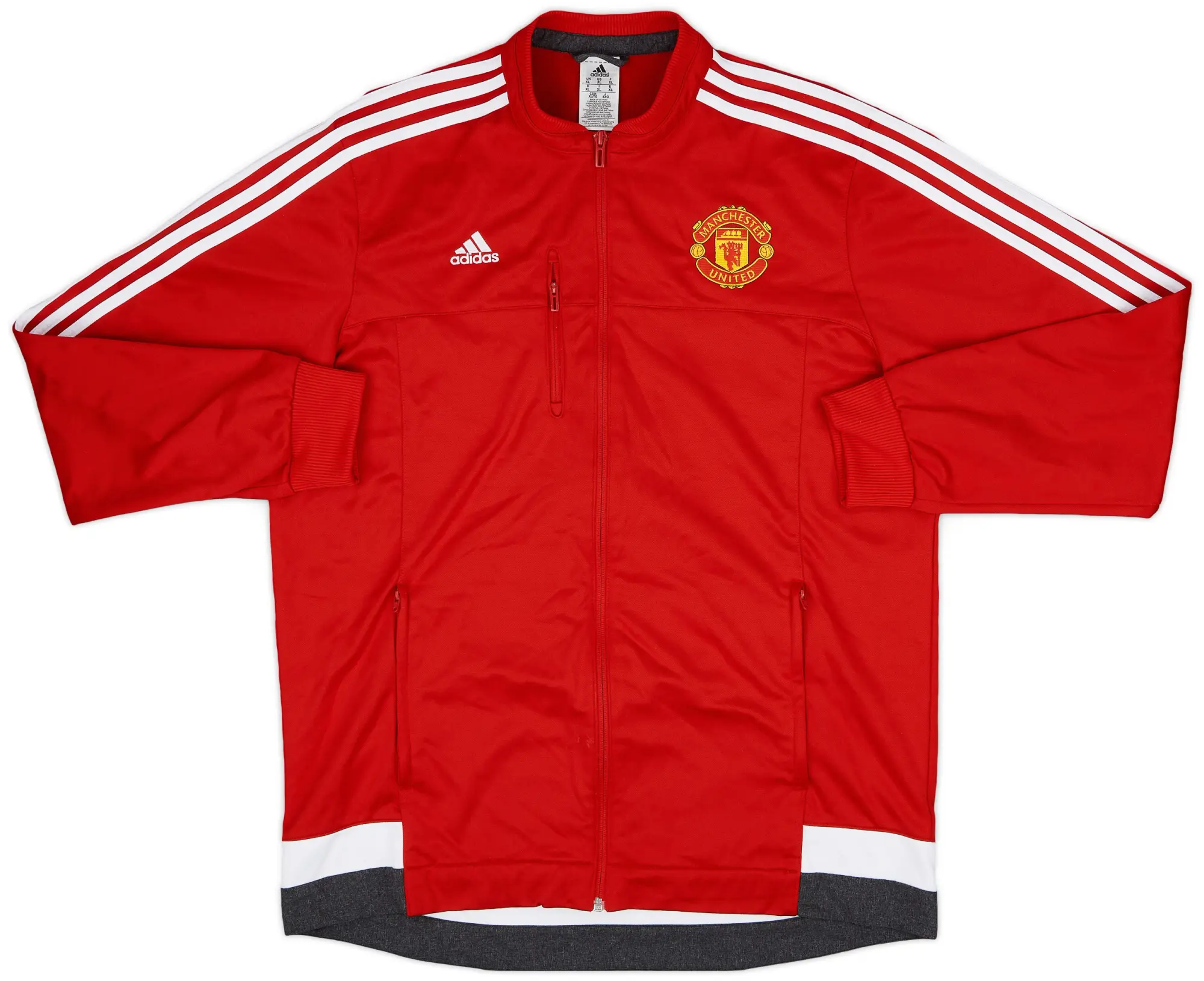 2015-16 Manchester United adidas Track Jacket - 9/10 - (XL)