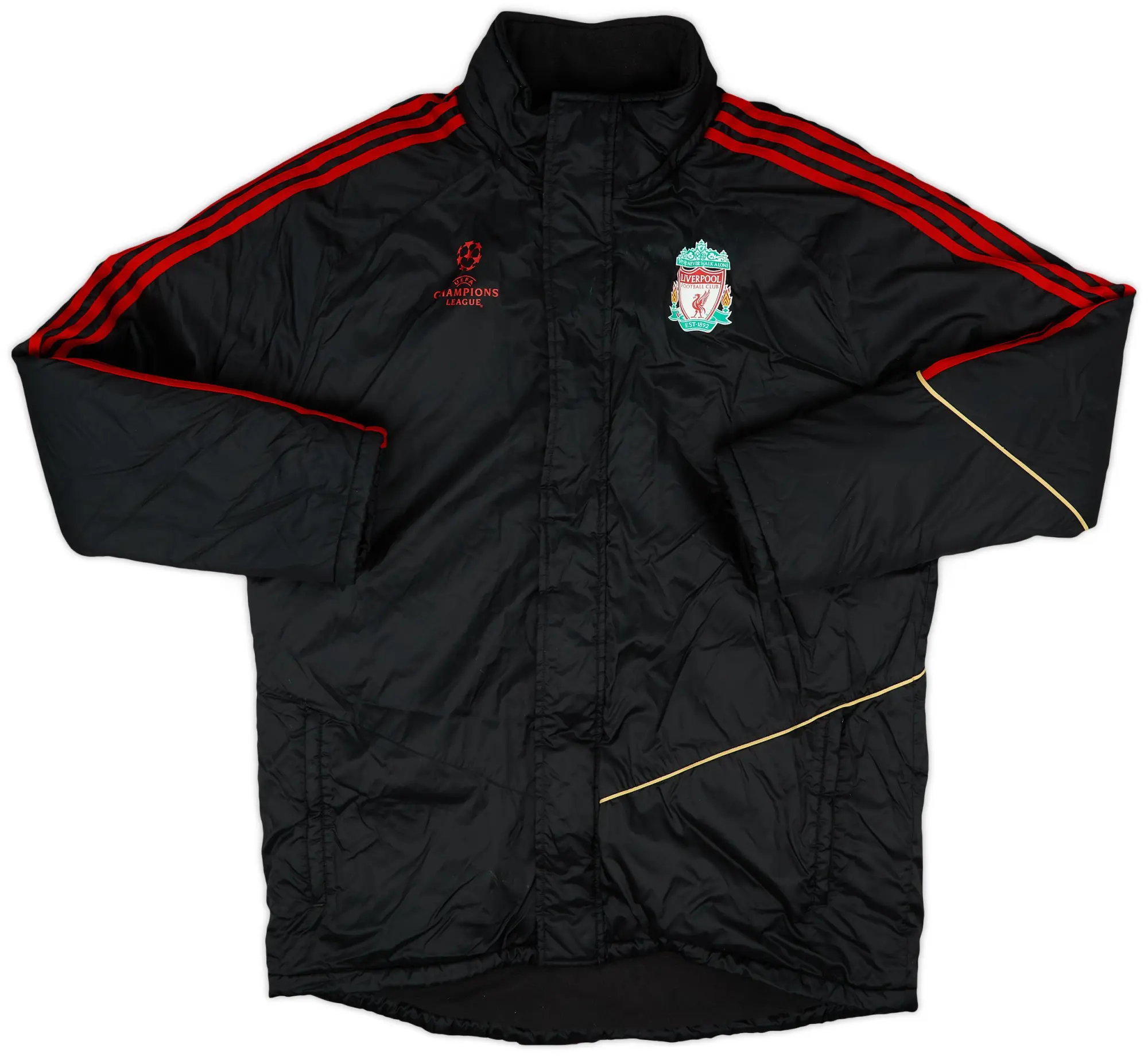 2009-10 Liverpool adidas CL Padded Bench Coat - 8/10 - (L/XL)