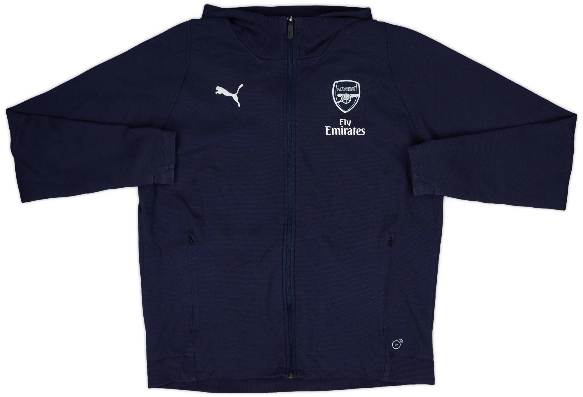 2017-18 Arsenal Puma Hooded Track Jacket - 9/10 - (XL)