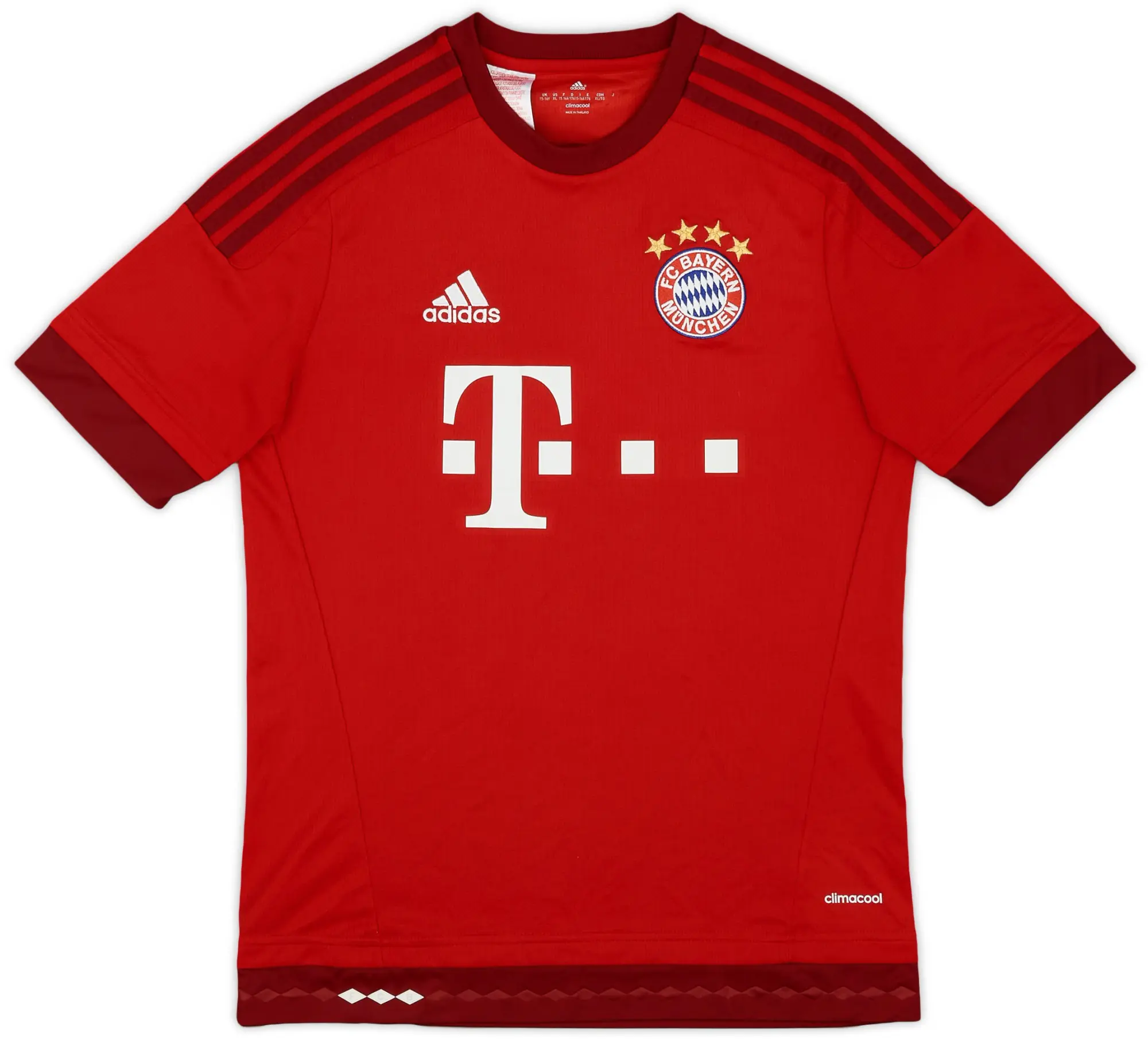 adidas 2015-16 Bayern Munich Home Shirt - 9/10 - (XL.Boys)