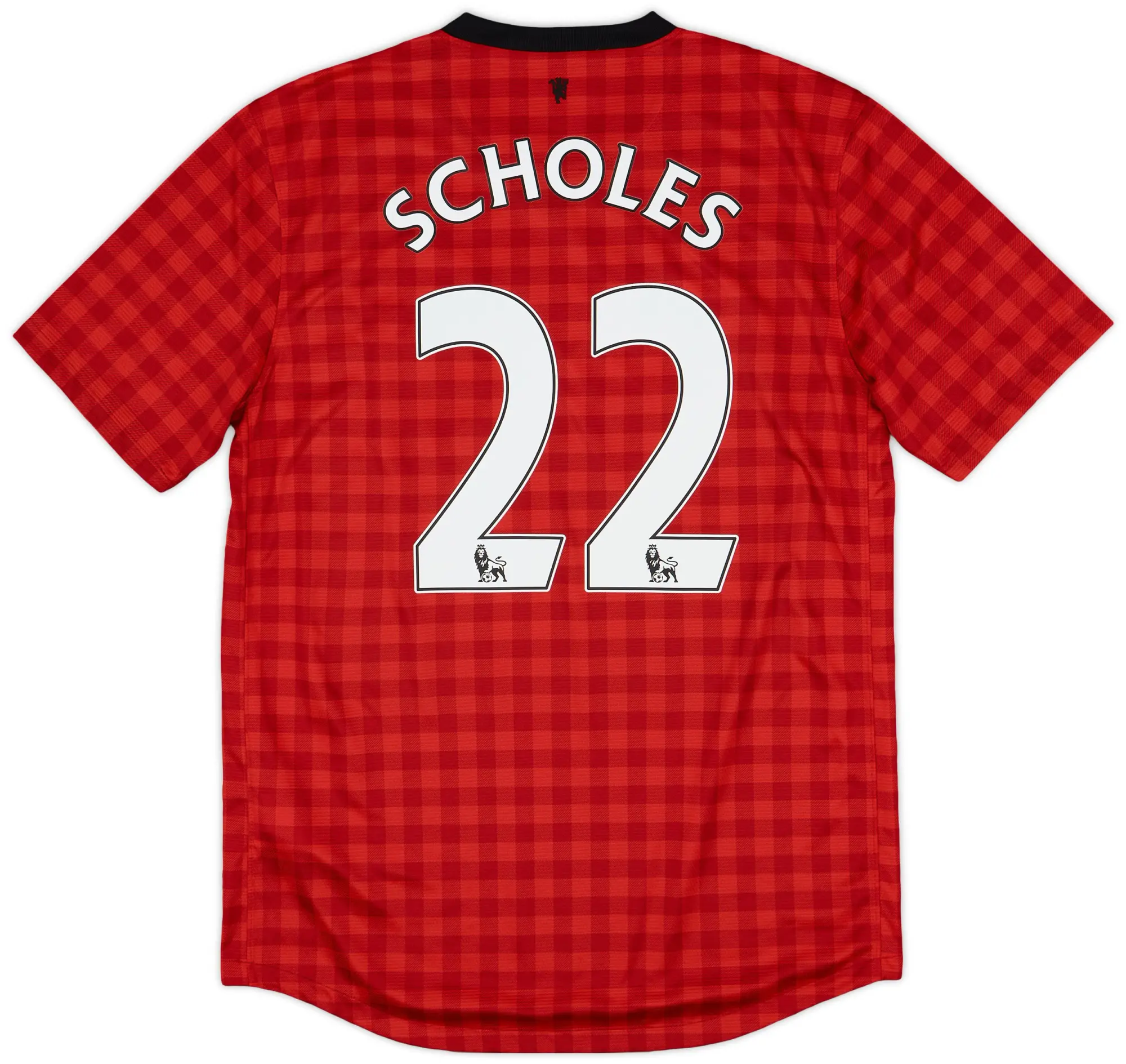 Nike 2012-13 Manchester United Home Shirt Scholes #22 - 9/10 - (M)