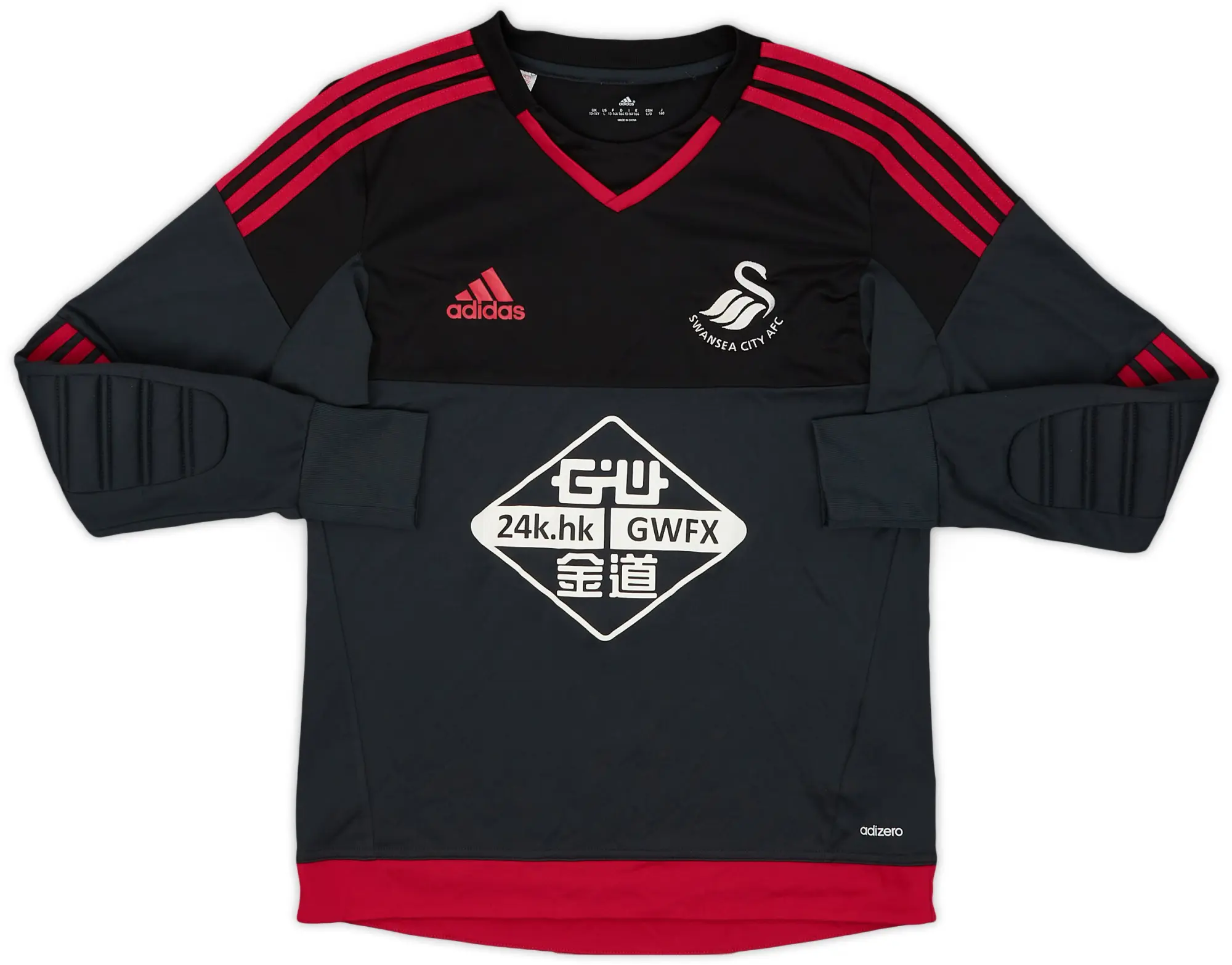 adidas 2015-16 Swansea GK Shirt - 9/10 - (L.Boys)