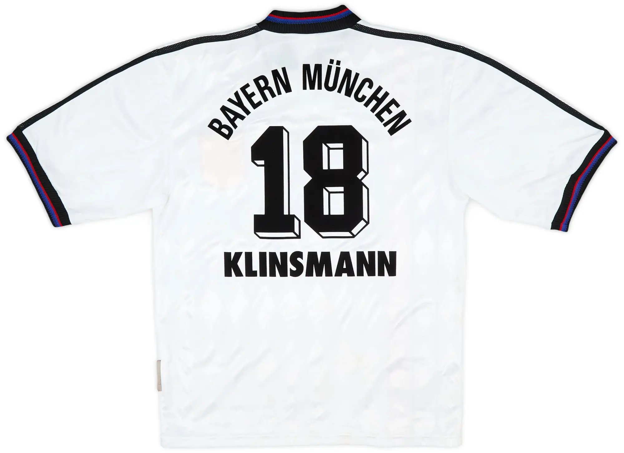 adidas 1996-98 Bayern Munich Away Shirt Klinsmann #18 - 5/10 - (S)