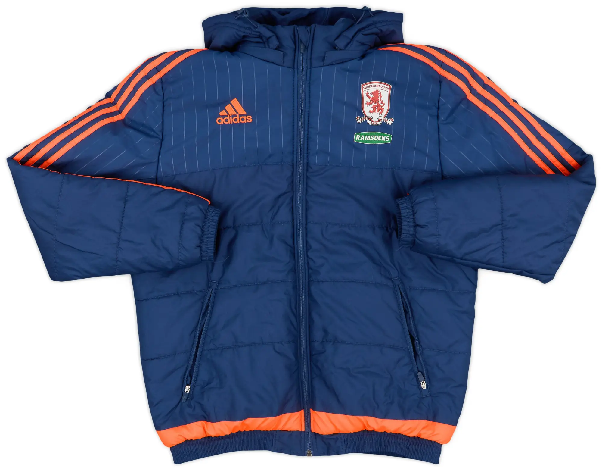 2015-16 Middlesbrough adidas Padded Bench Coat - 9/10 - (M)