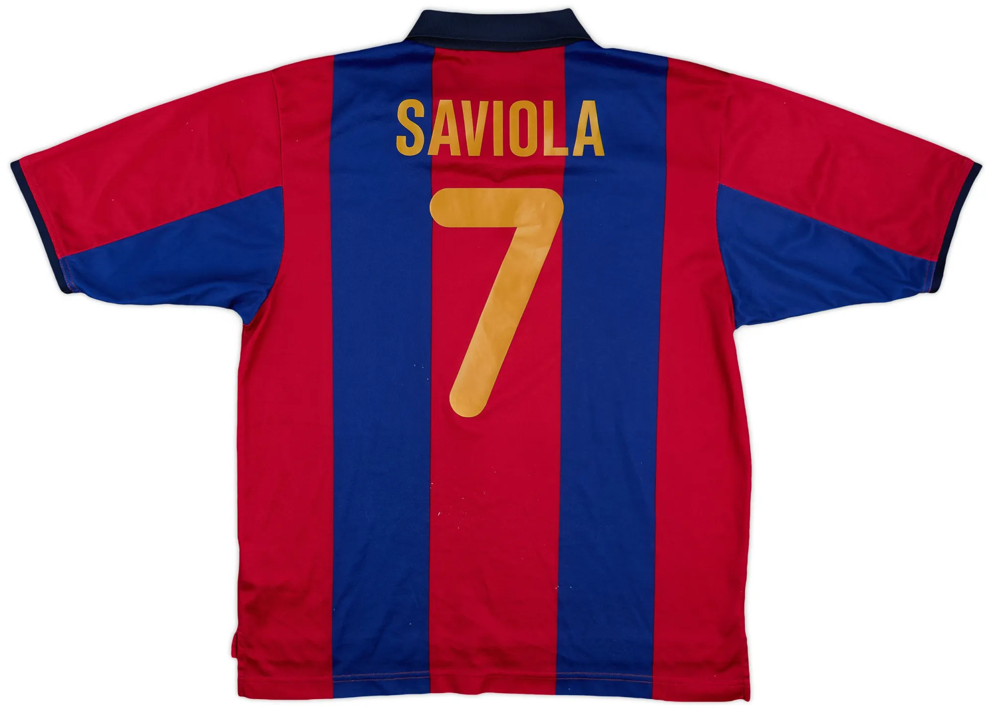 00s NIKE gameshirt barcelona RONALDINHO Vintage Barcelona Nike Football Shirt 98-00 Mens Small Red And