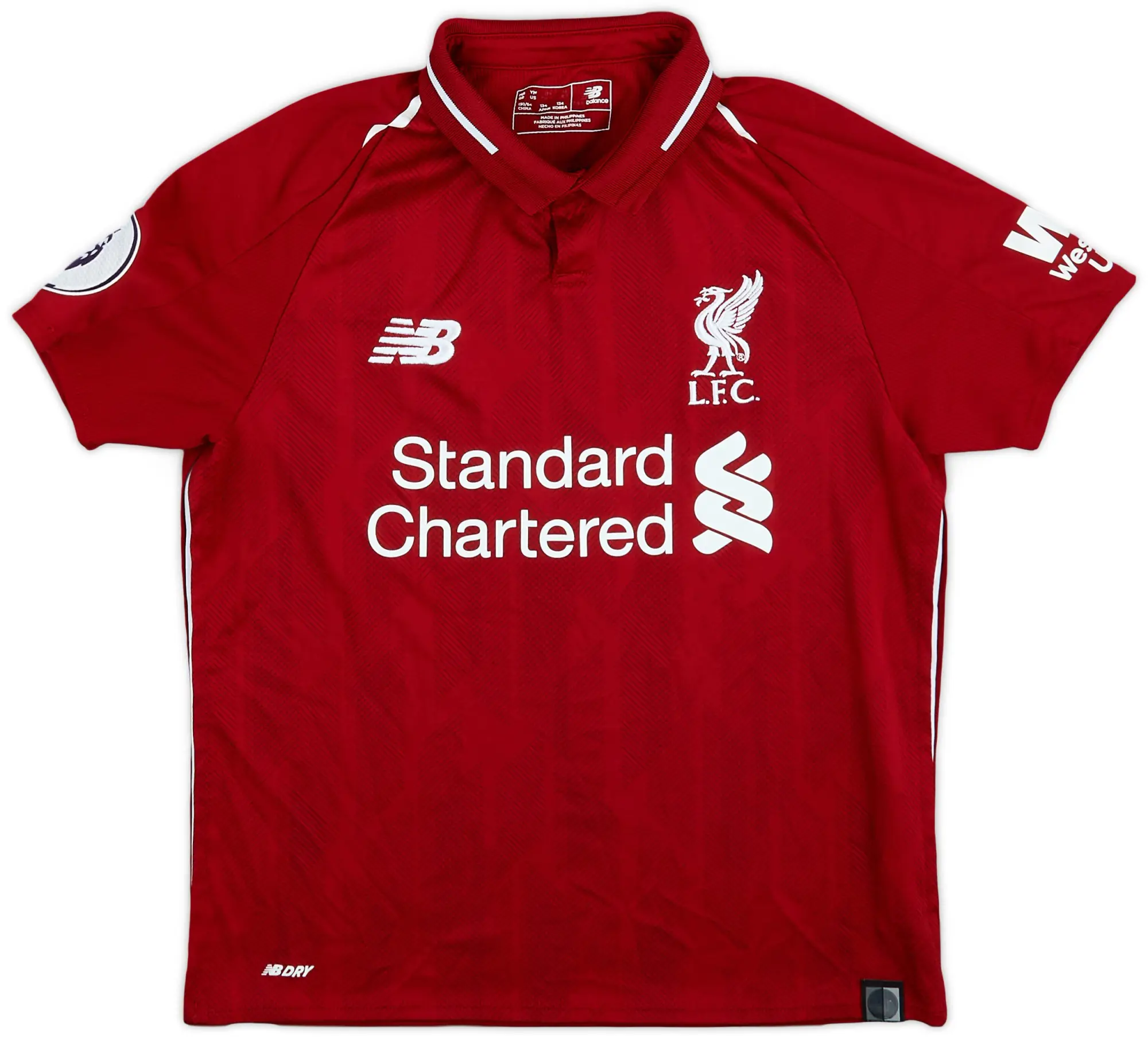 NewBalance 2018-19 Liverpool Home Shirt - 9/10 - (M.Boys)