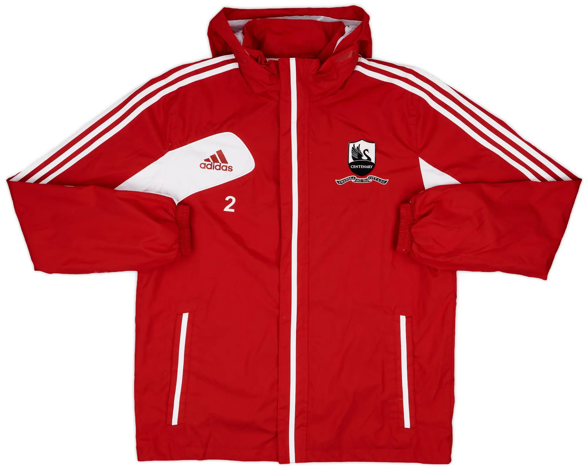 2012-13 Swansea Player Issue Centenary adidas Rain Jacket #2 - 5/10 - (L)