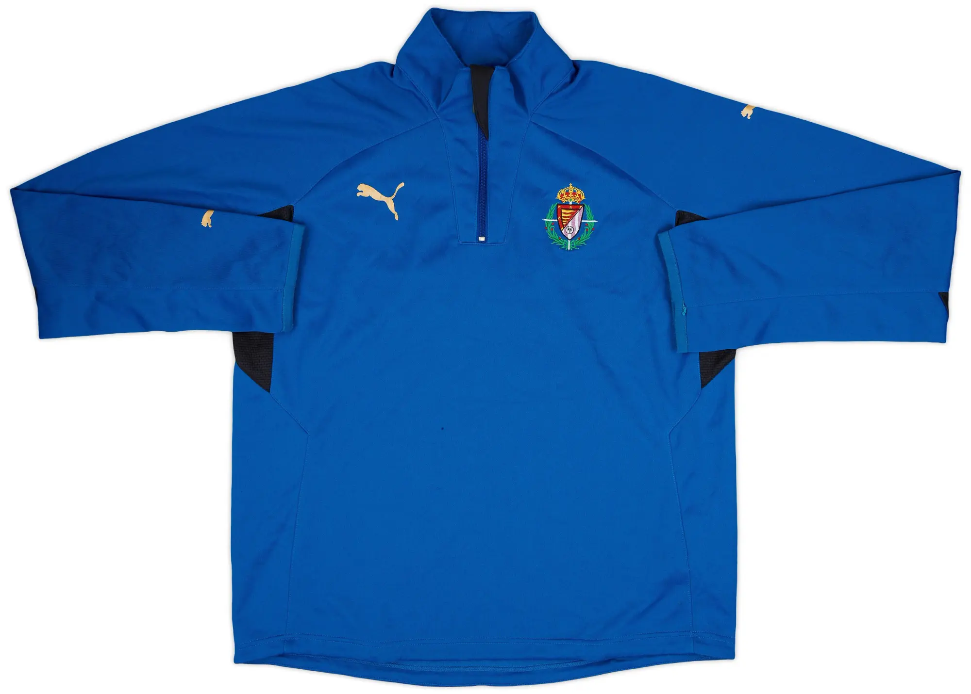 2009-10 Real Valladolid Puma 1/4 Zip Drill Top - 7/10 - (L)