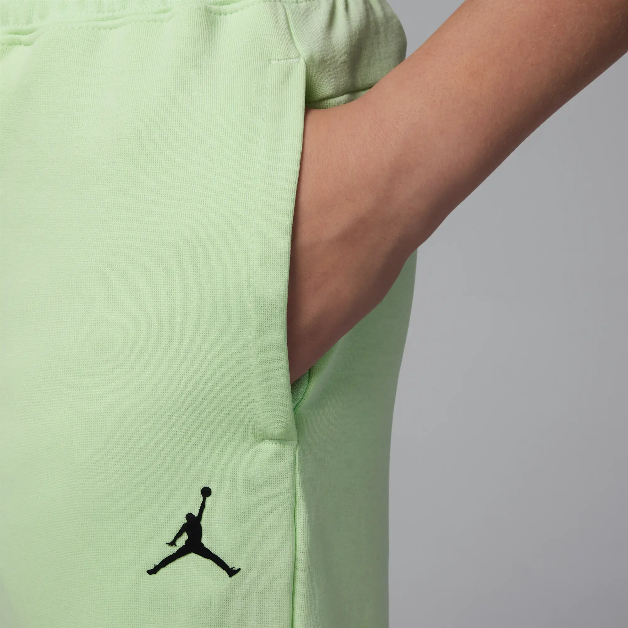 Nike Jordan MJ Sport Older Kids' Statement Hoop Fleece Trousers - Green - Cotton