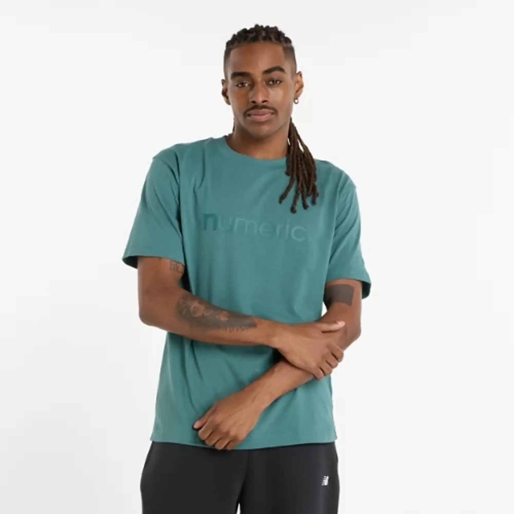 New Balance Men's Numeric Cotton T-Shirt in Green