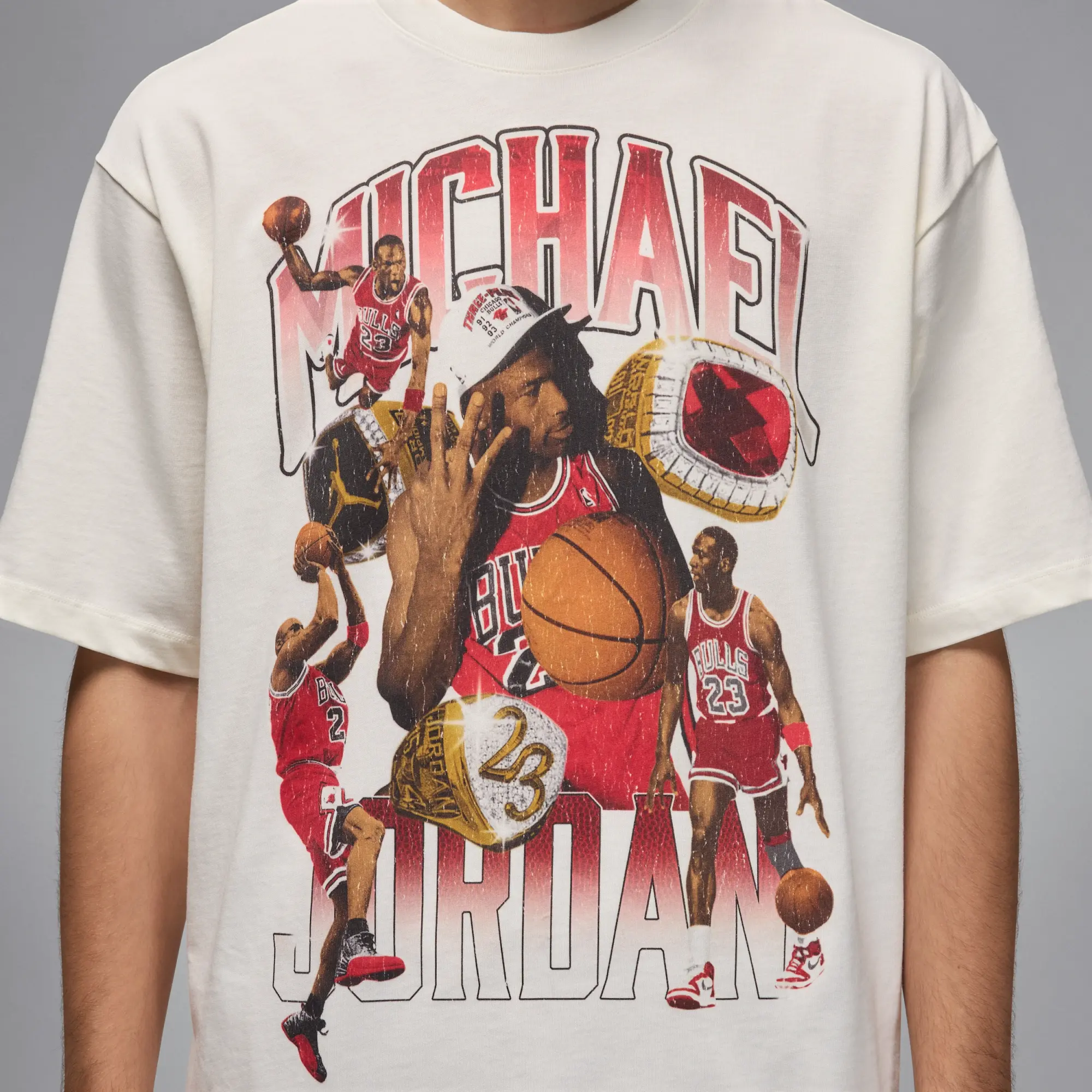 Nike Jordan Flight Essentials Men's Oversized T-Shirt - White - Cotton