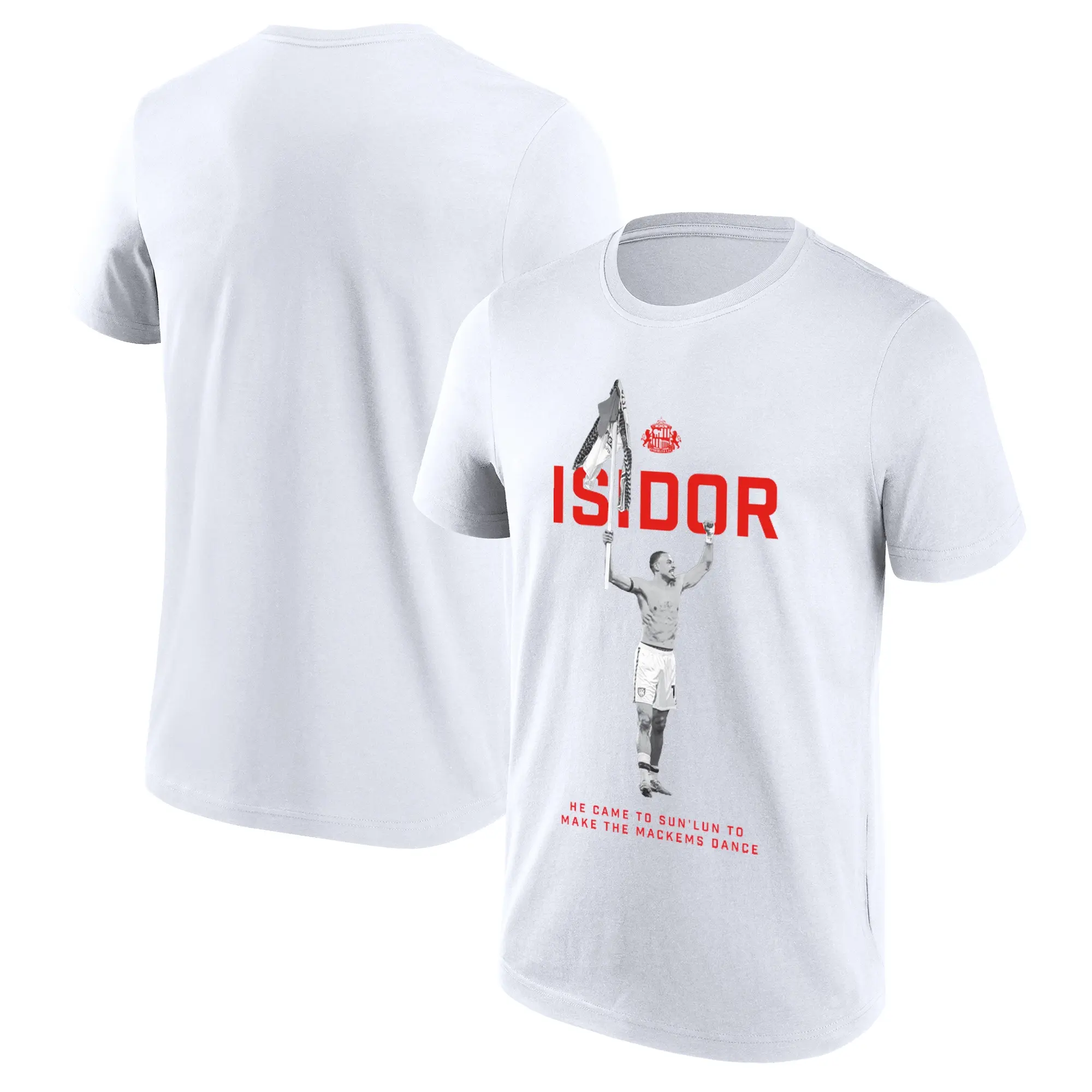 Fanatics Sunderland Isidor Flag T-Shirt - White - Mens
