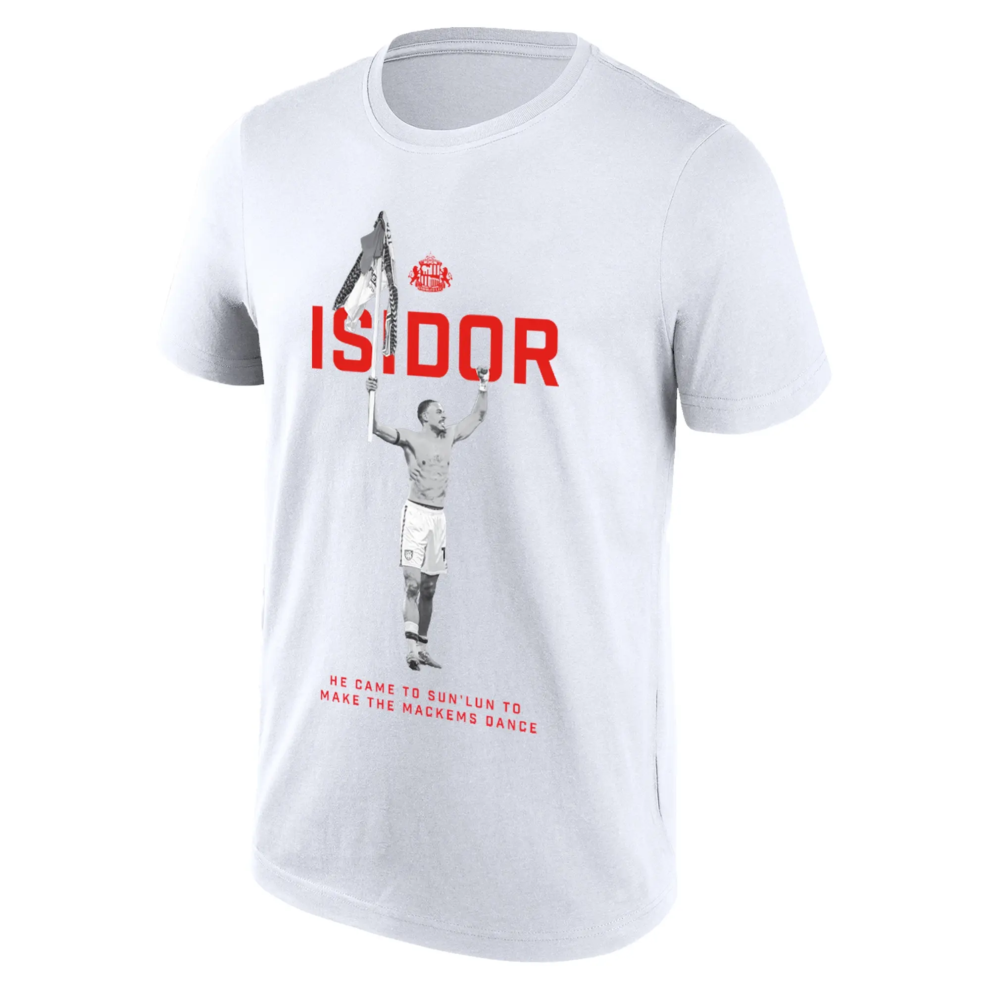 Fanatics Sunderland Isidor Flag T-Shirt - White - Mens