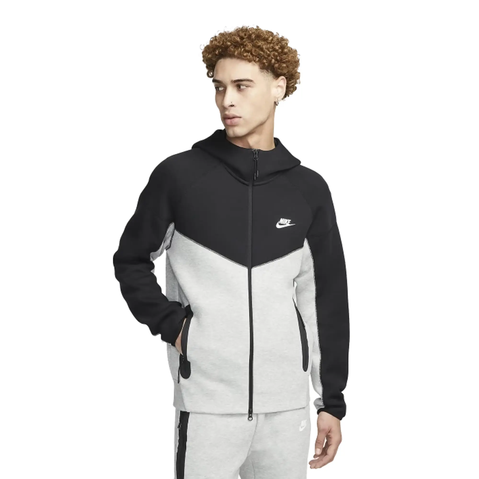 Nike - Sportswear Tech Fleece Windrunner Hoodie Stone Black