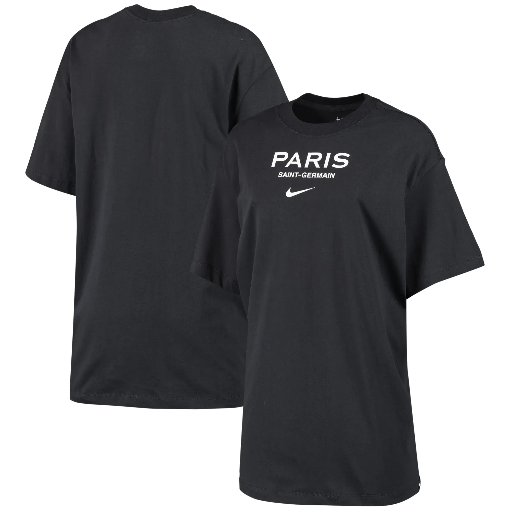 Nike - WOMAN PSG Black Swoosh T-Shirt Official 2022 / 23