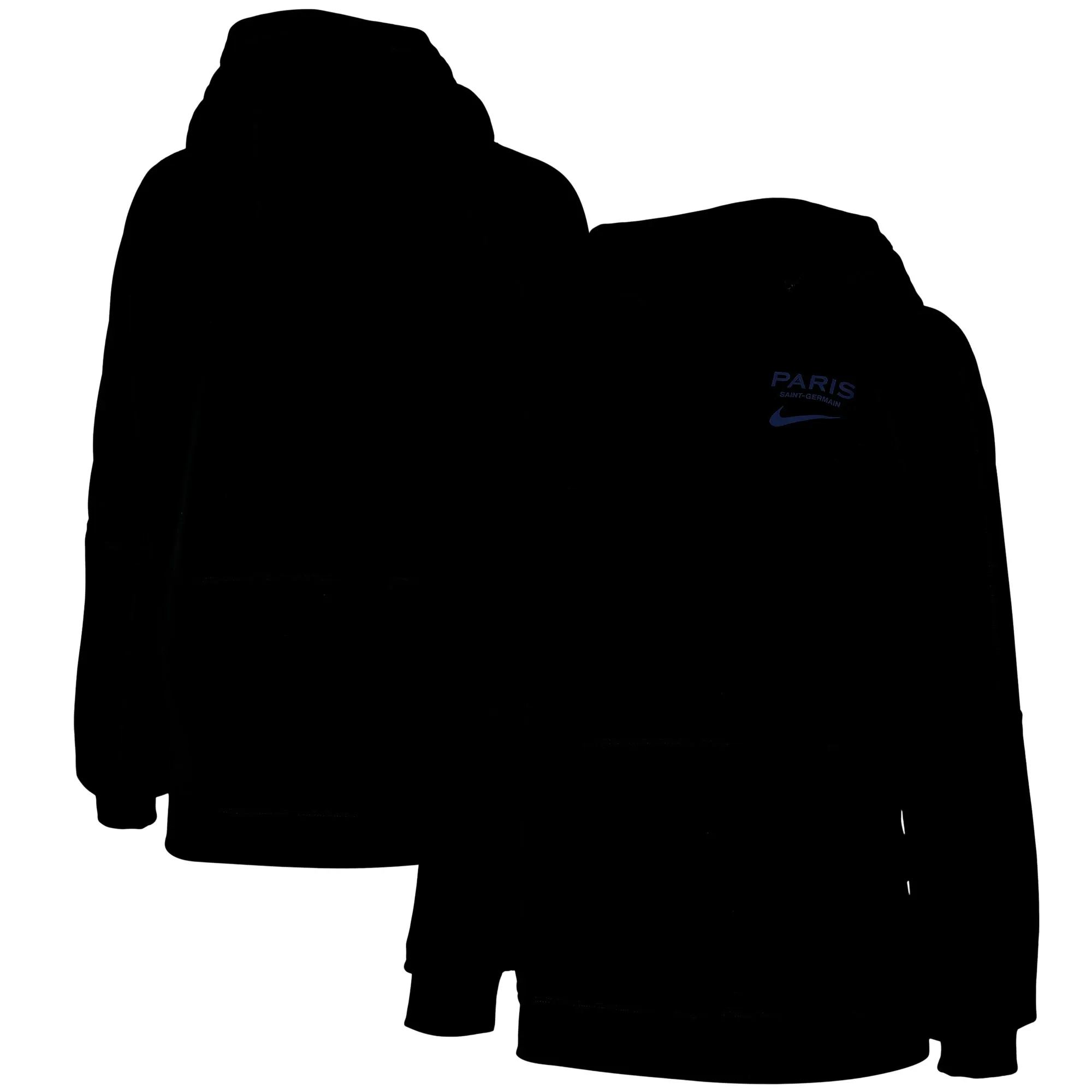 Nike - WOMAN PSG Black Pullover Hoodie Official 2022 / 23