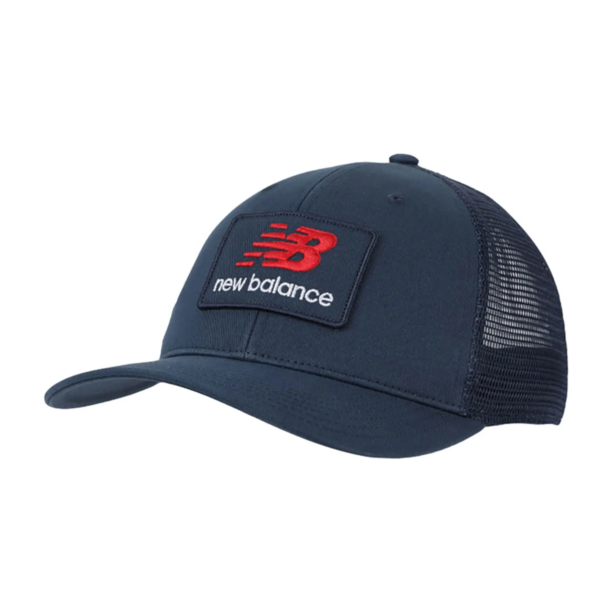 New Balance Stacked Patch Logo Trucker Cap