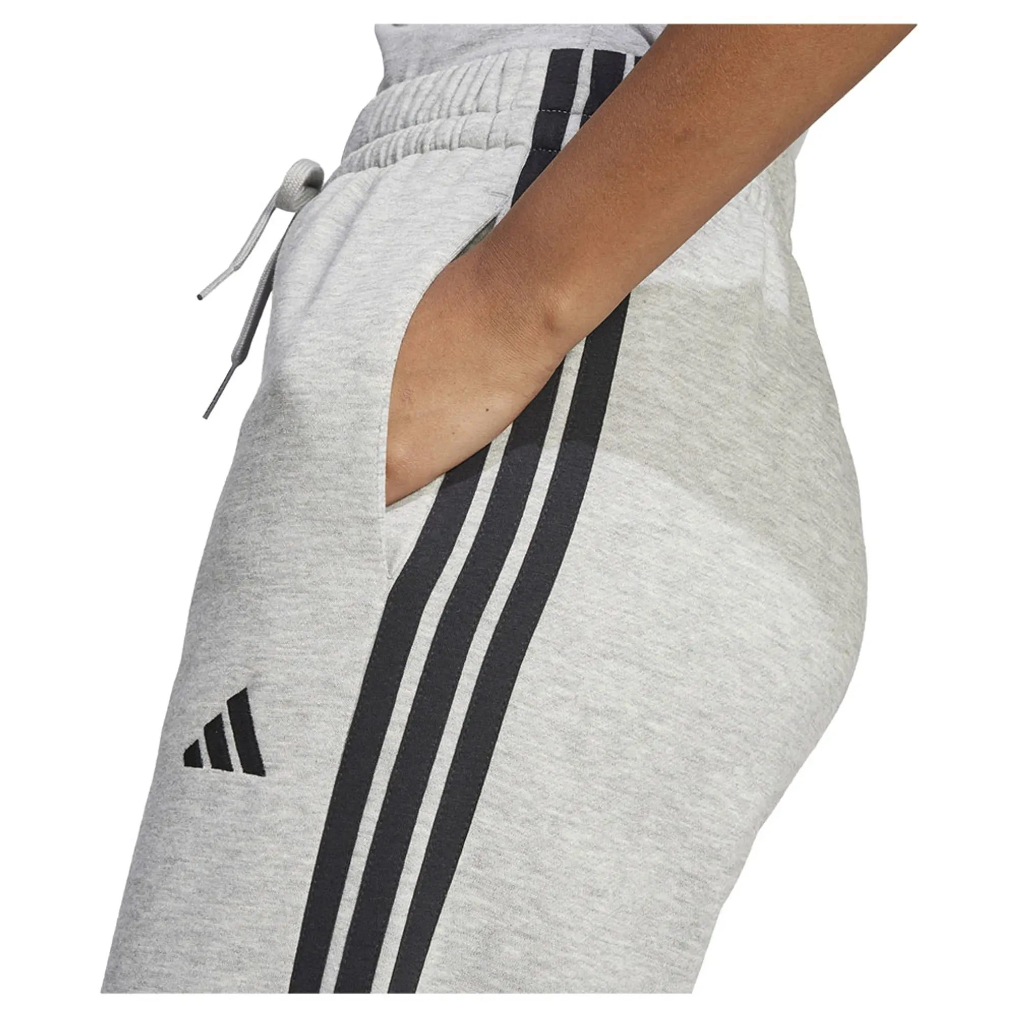 Adidas Essentials 3 Stripes Open Hem Fleece Joggers