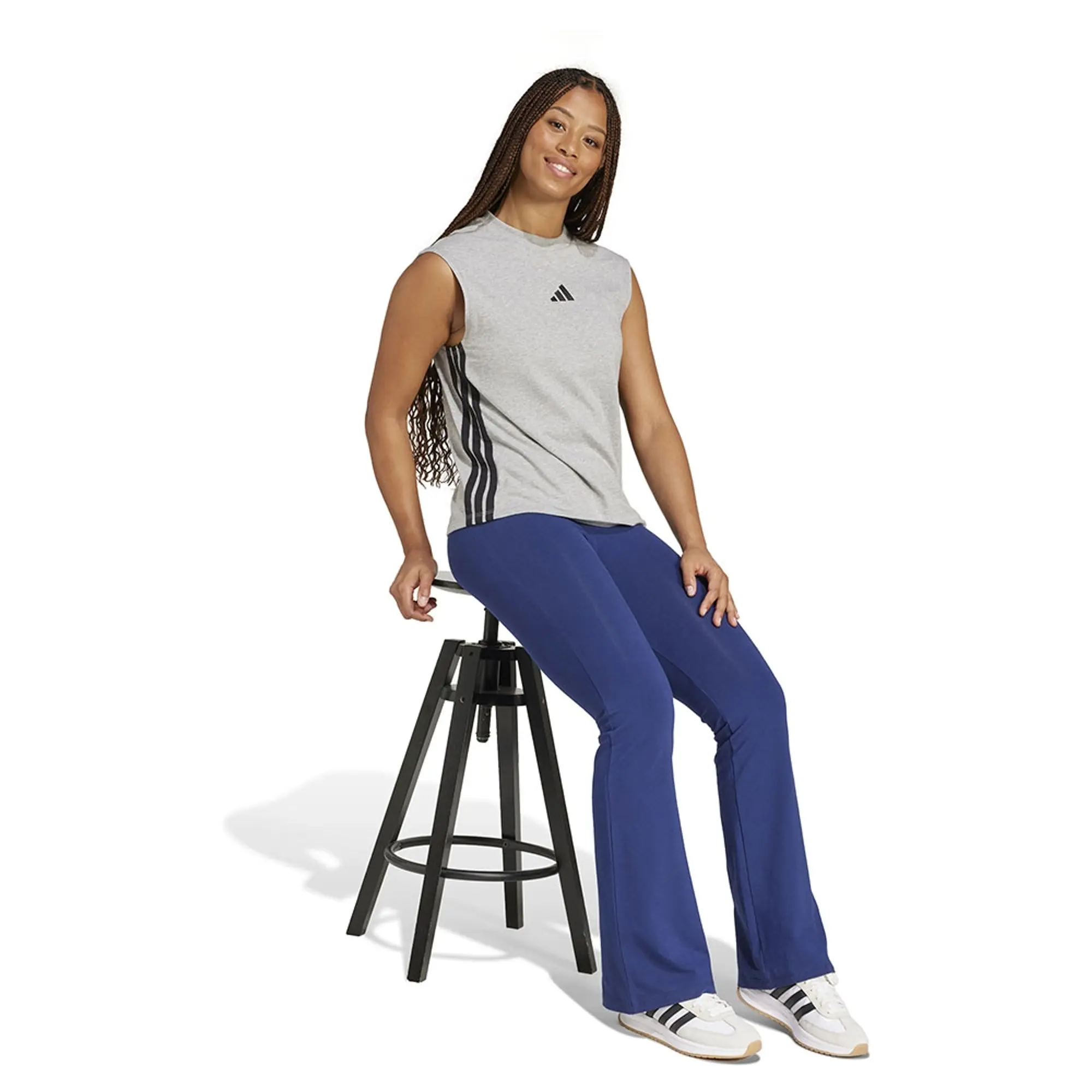adidas Women's Cotton Leggings - Dark Blue