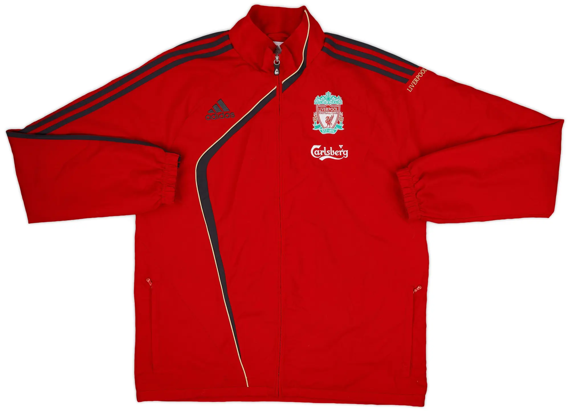 2009-10 Liverpool adidas Track Jacket - 8/10 - (L)