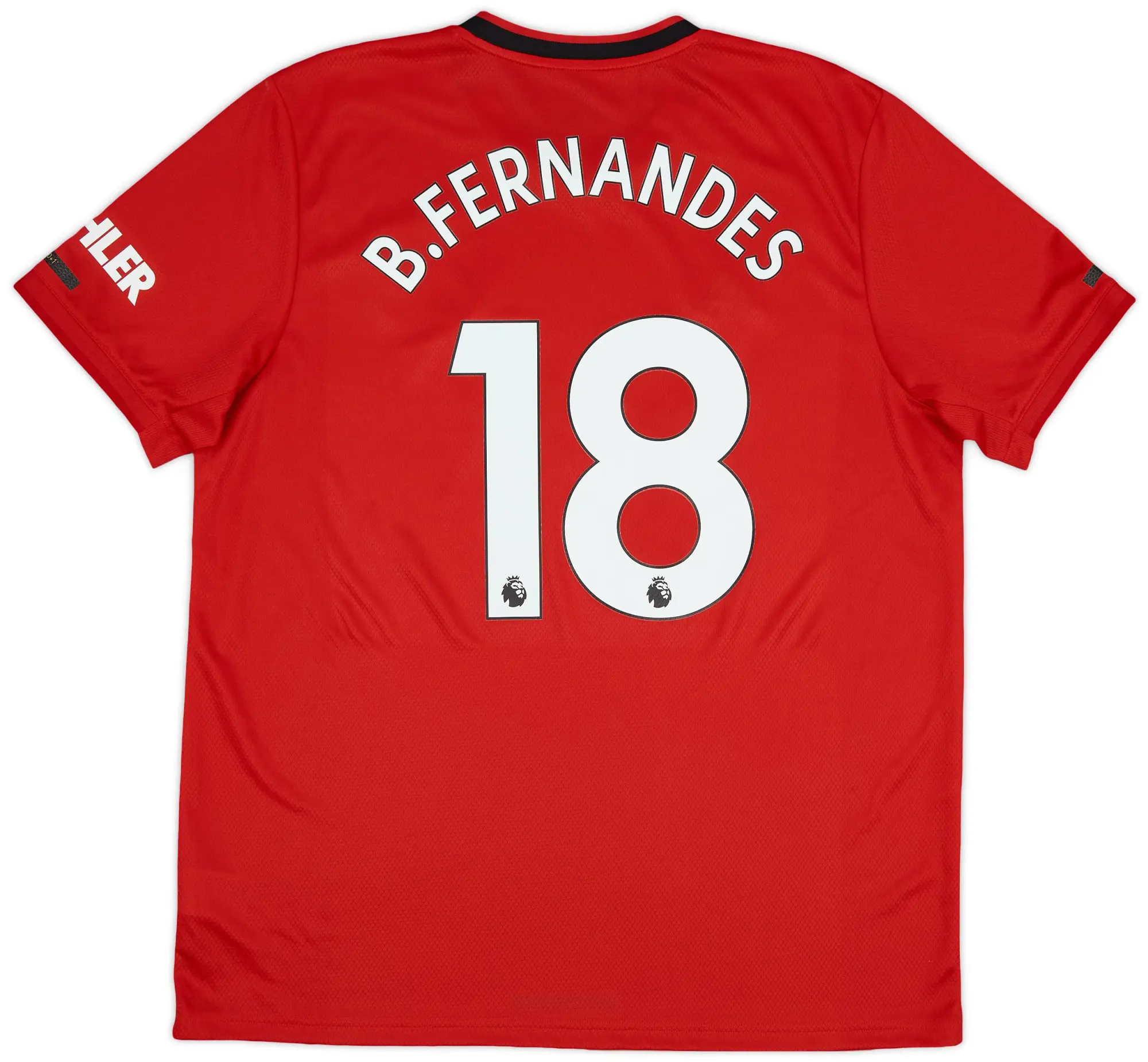 adidas 2019-20 Manchester United Home Shirt B.Fernandes #18 - 9/10 - (XL)