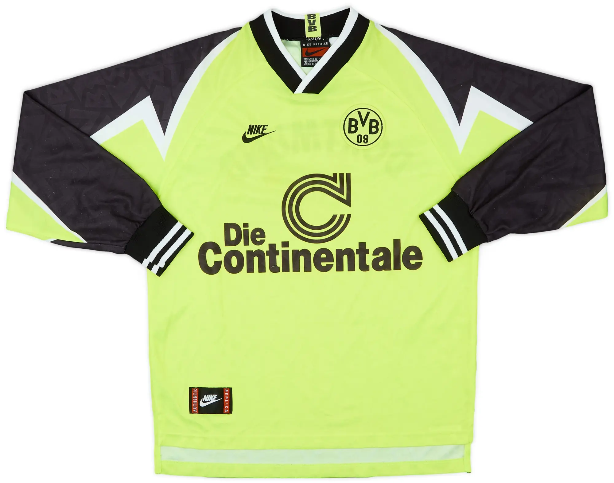 Nike 1995-96 Borussia Dortmund Home L/S Shirt - 8/10 - (M)