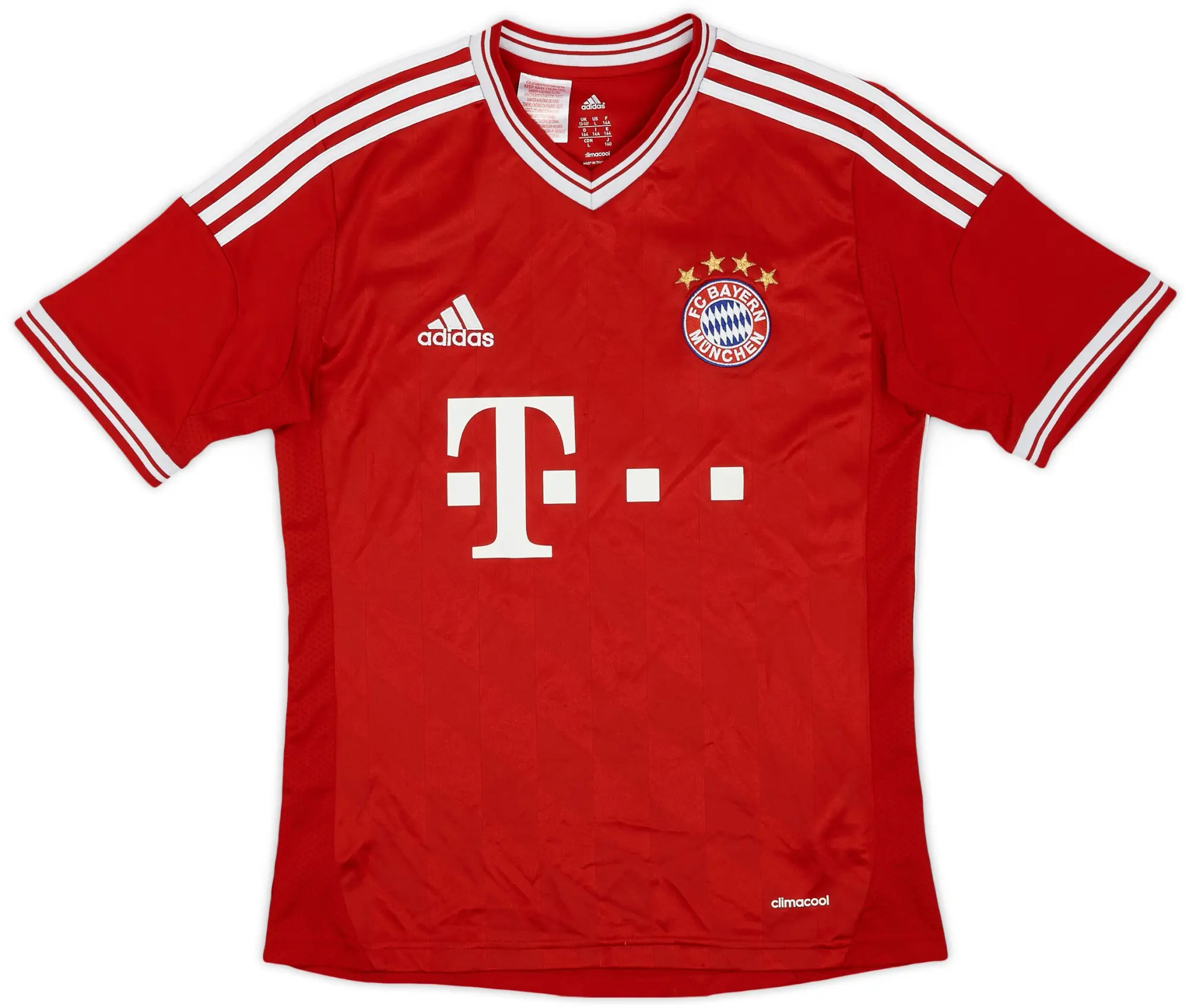 adidas 2013-14 Bayern Munich Home Shirt - 9/10 - (L.Boys)