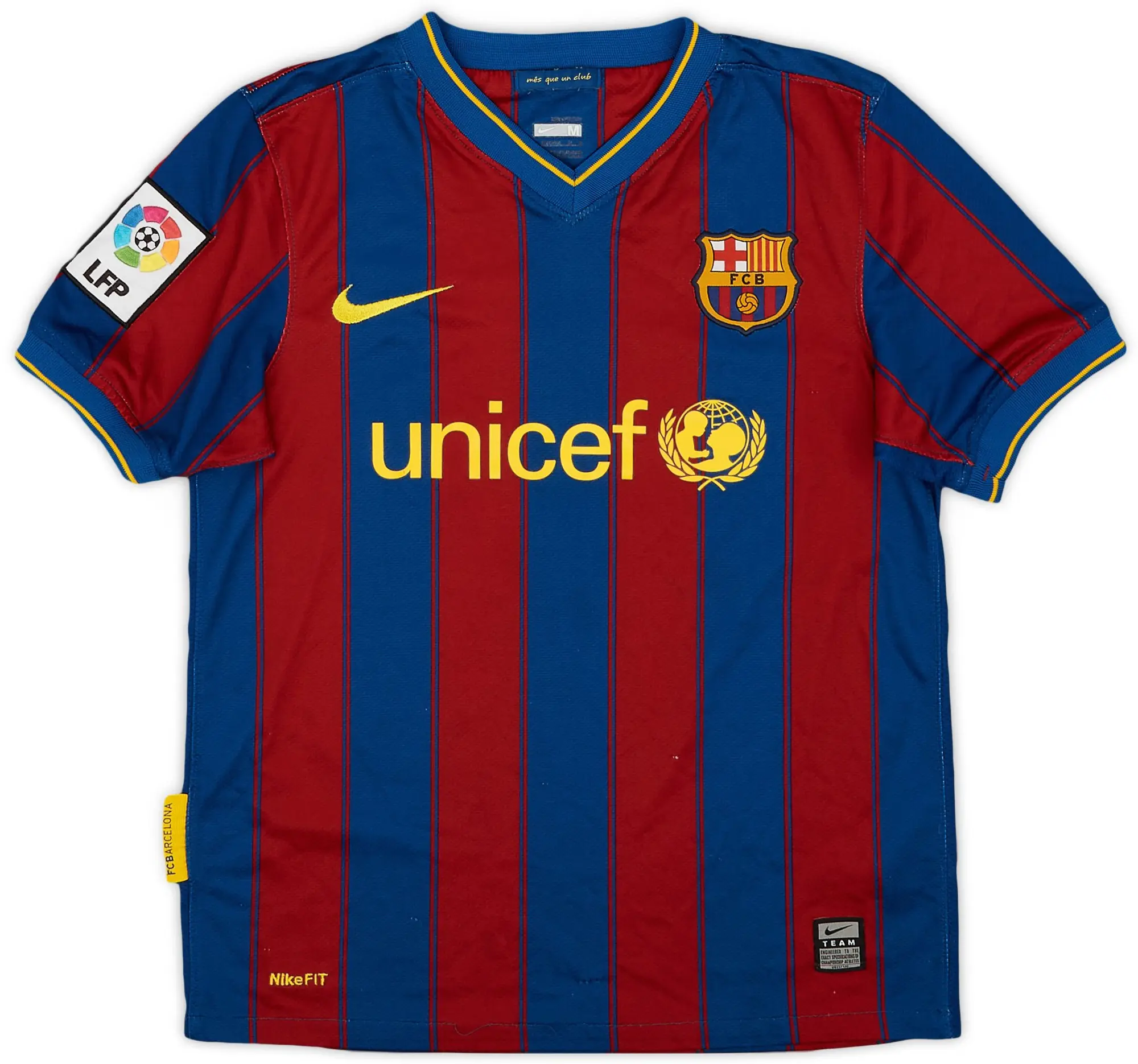 Nike 2009-10 Barcelona Home Shirt - 7/10 - (M.Boys)