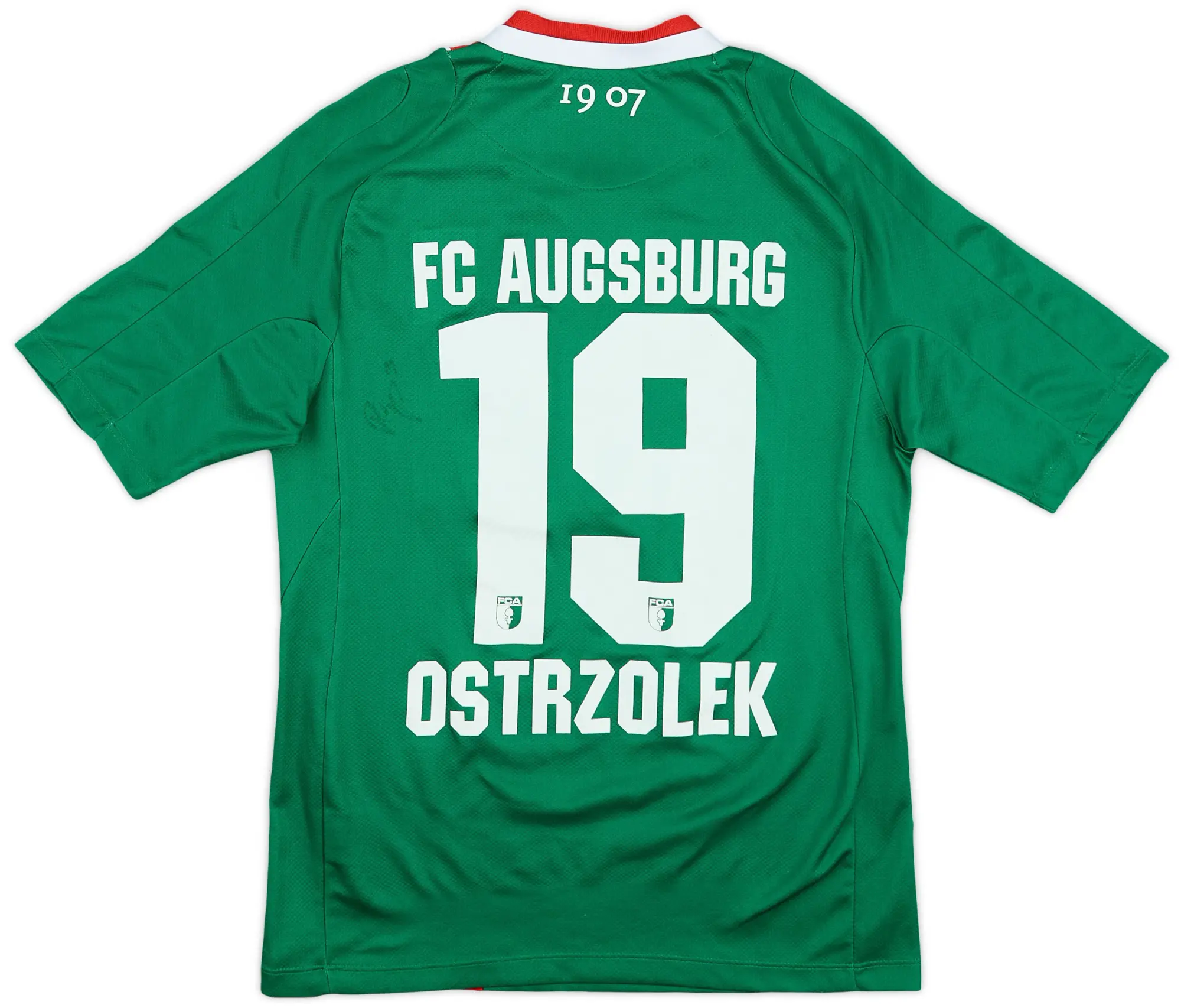 Jako 2013-14 FC Augsburg Away Shirt Ostrzolek #19 - 7/10 - (XS)