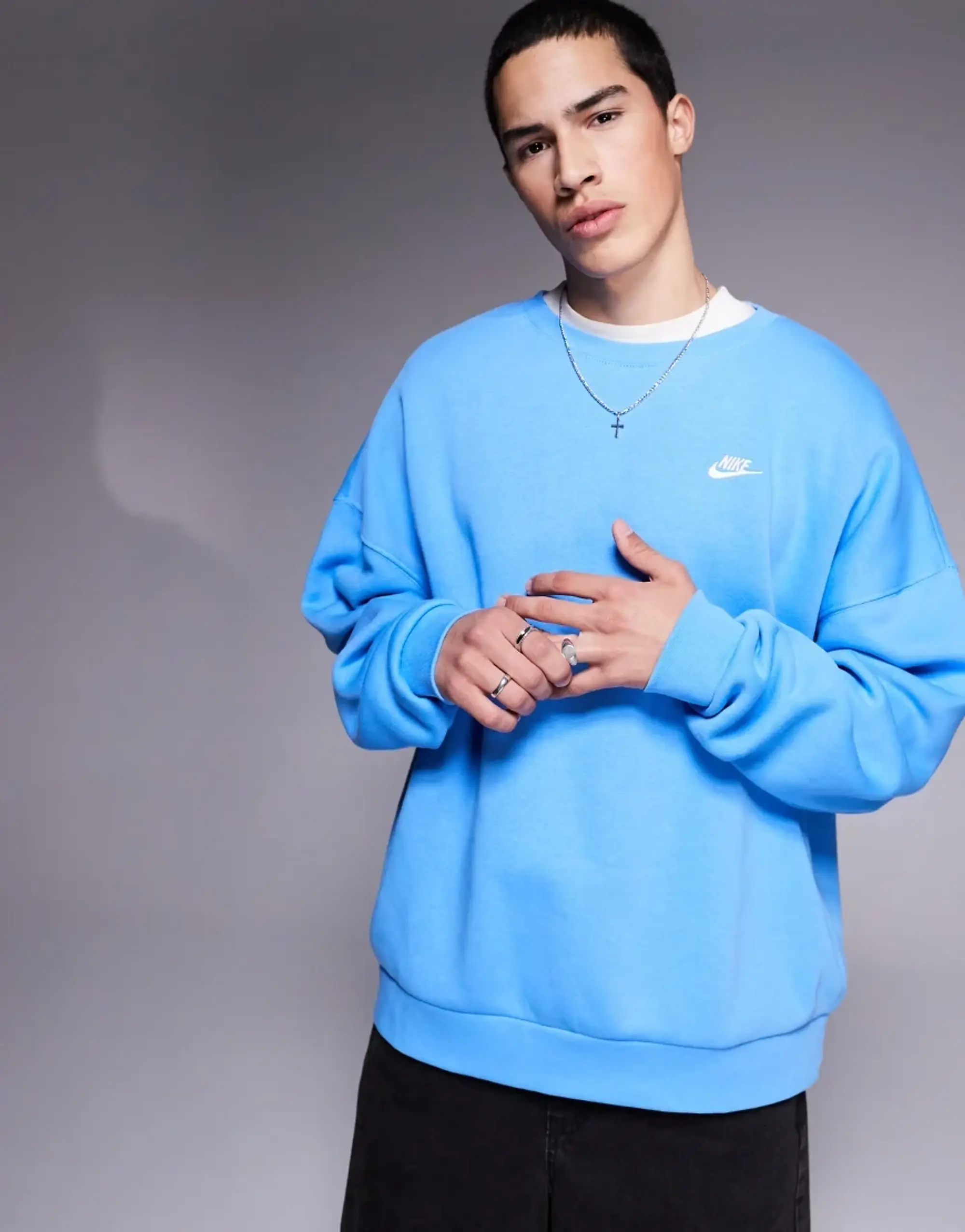 Nike Club Sweatshirt In Blue