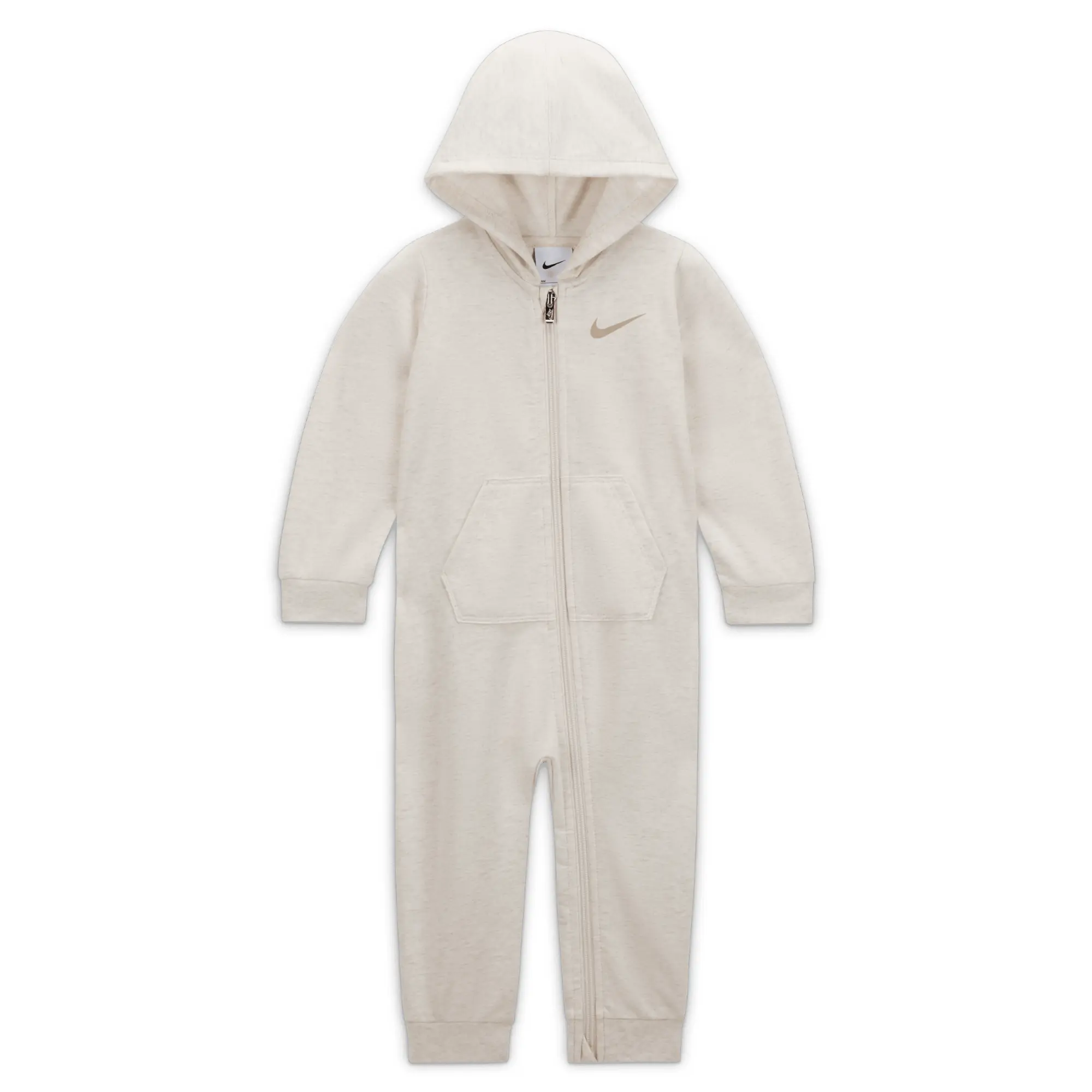 Nike Essentials Hooded Overalls Baby Overalls - Brown - Cotton