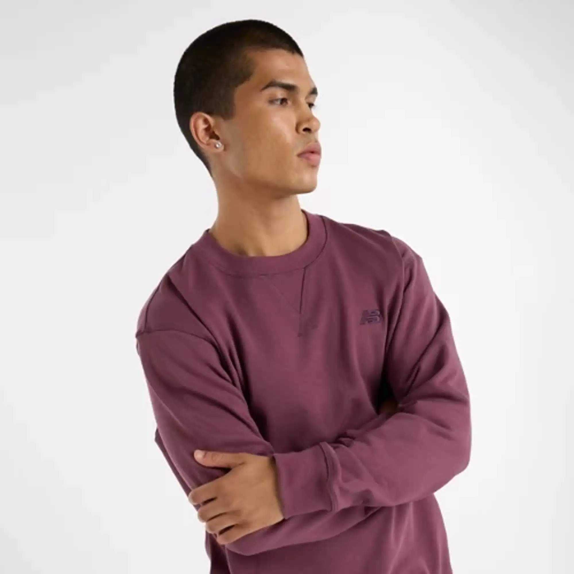 Sweatshirt New Balance Athletics French Terry Crew Sweatshirt Violet Xxl