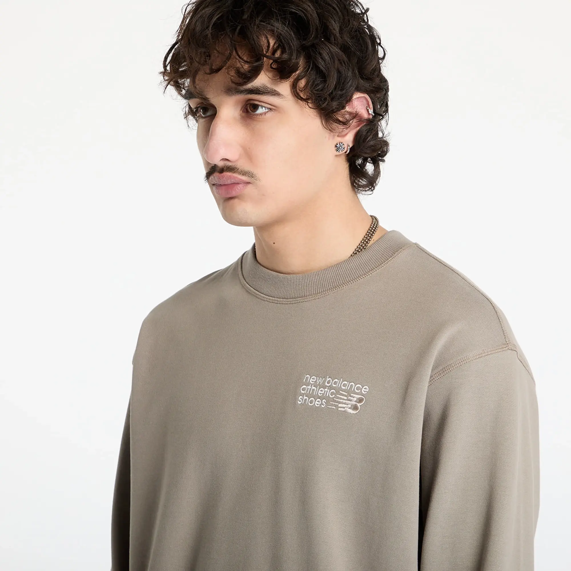 Sweatshirt New Balance Athletics Premium Logo Crew Sweatshirt Grey Xxl