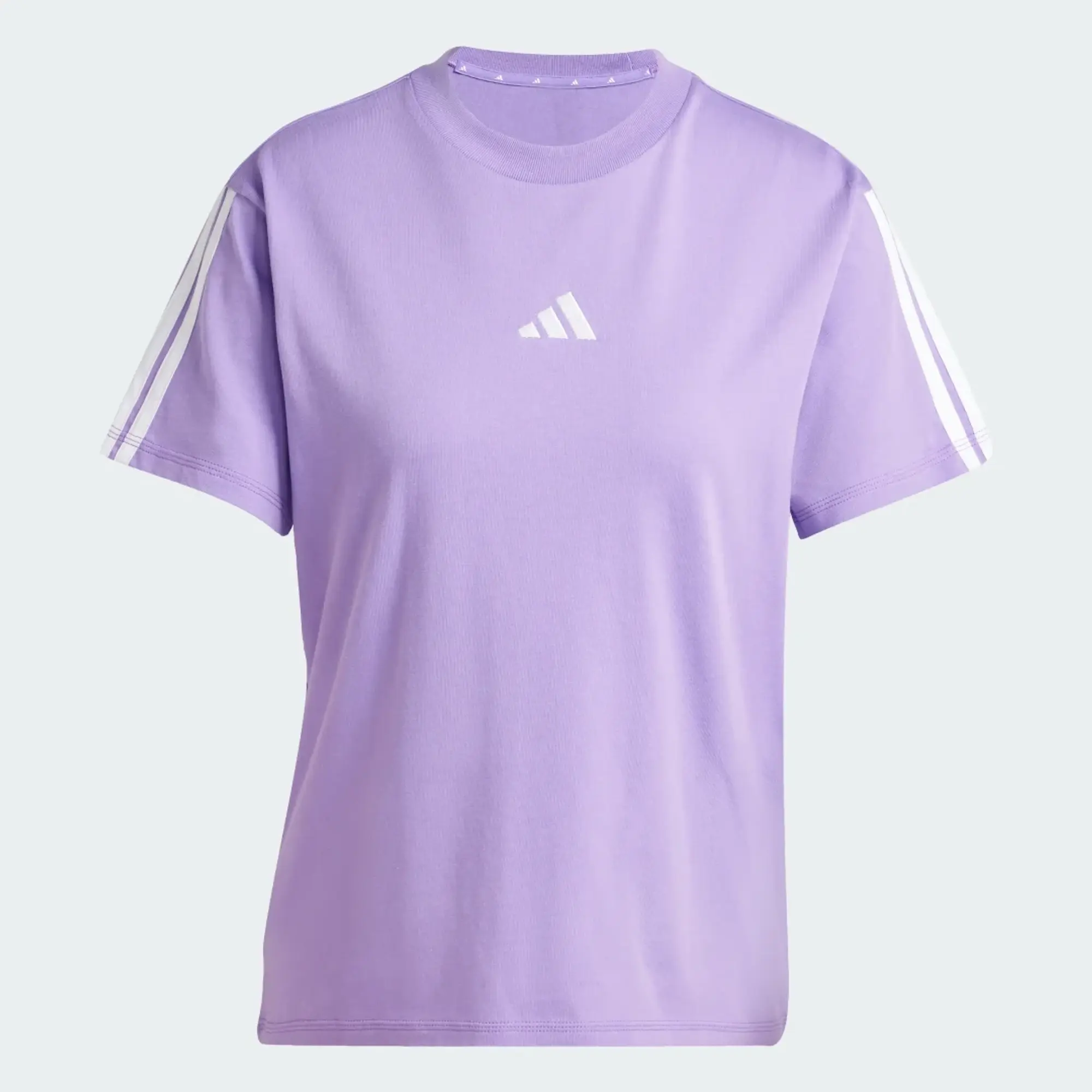 Adidas Essentials 3 Stripes Cotton Short Sleeve T-shirt